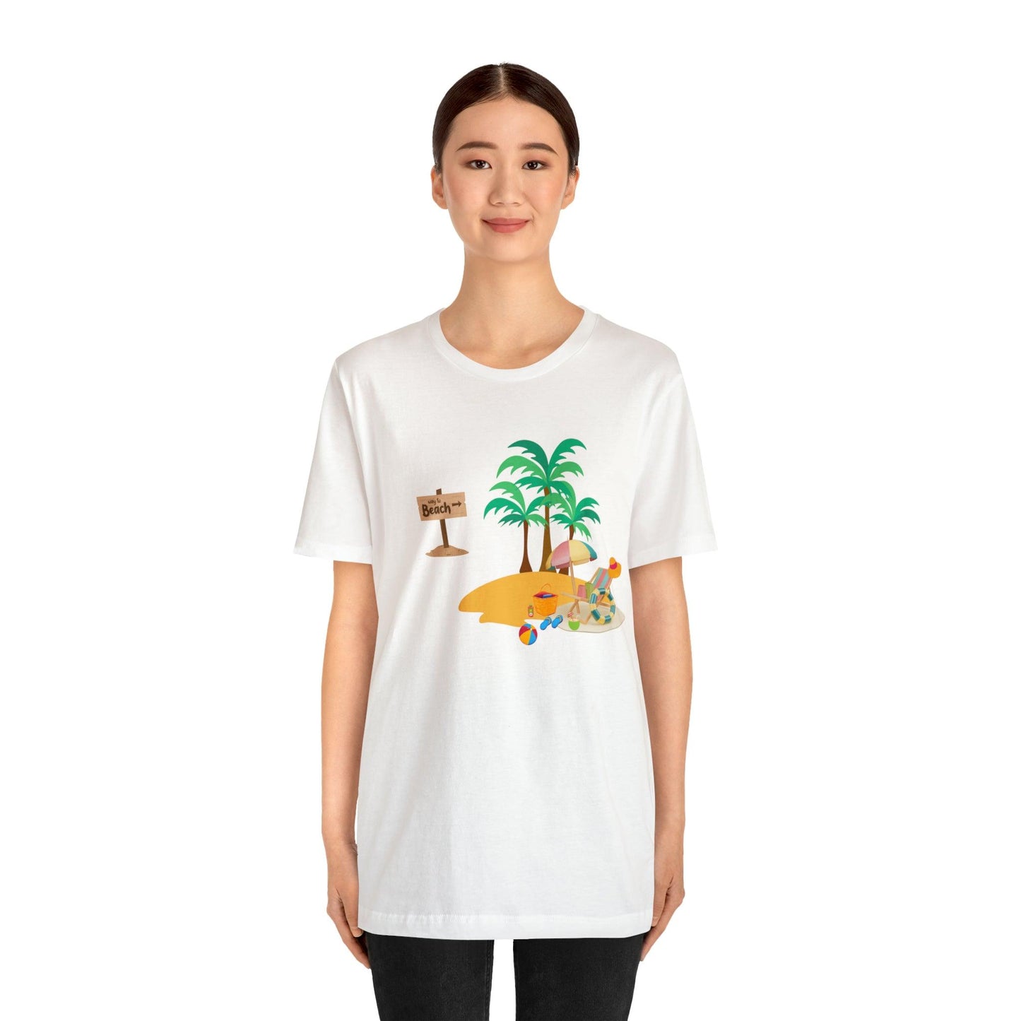 Beach shirt, Beach t-shirt, Summer shirt, Beachwear, Beach fashion, Tropical print, Trendy design, Stylish beach apparel - Giftsmojo