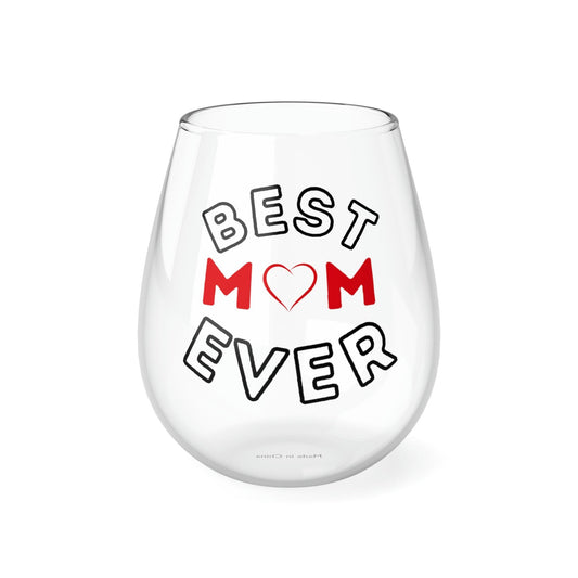 Gift for Mom Mom wine glass Best Mom Ever Wine Glass - Mother's Day Wine glass - Giftsmojo