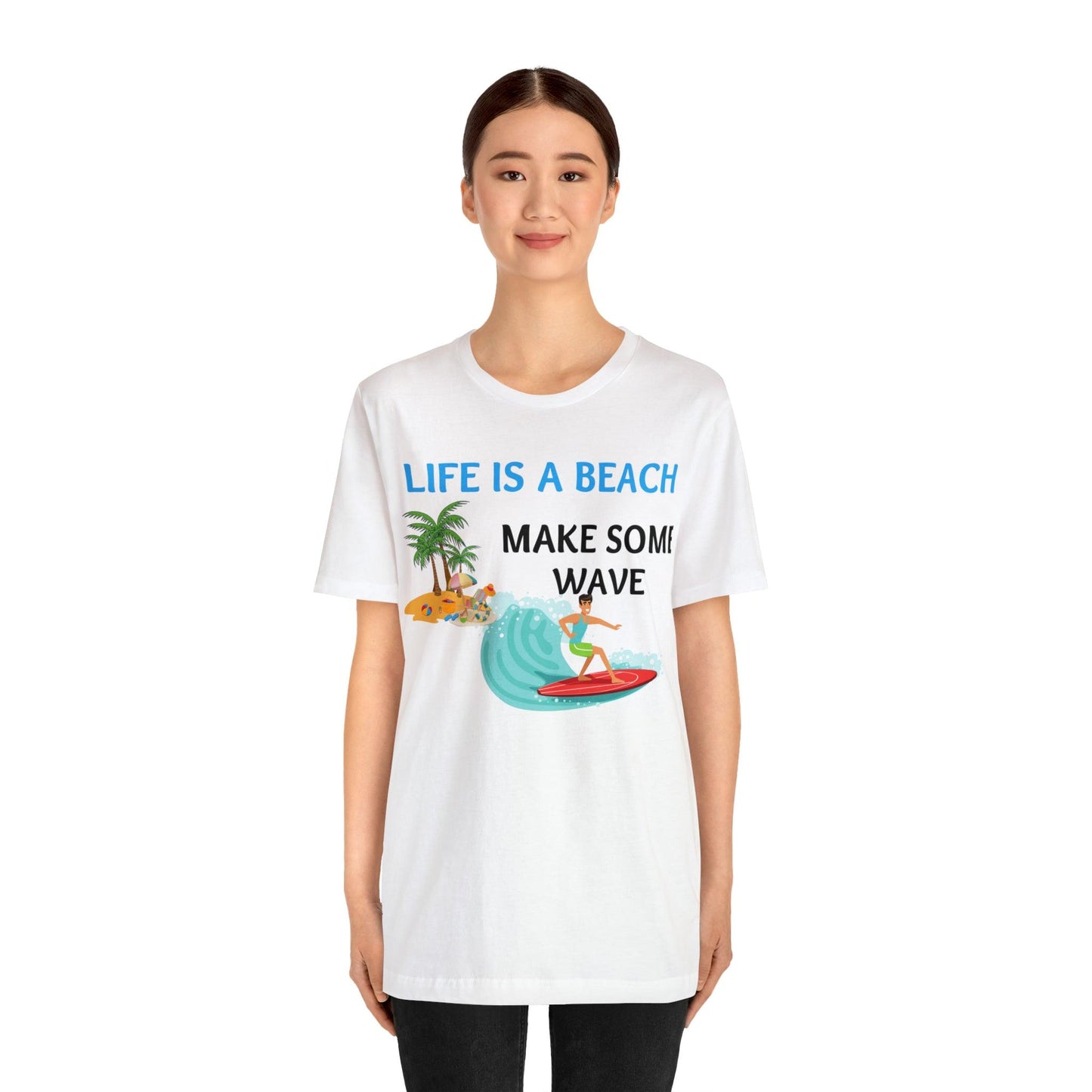 Life is a Beach shirt, Beach t-shirt, Summer shirt, Relaxing beachwear, Coastal fashion, Beach-inspired clothing, Beach adventure apparel - Giftsmojo