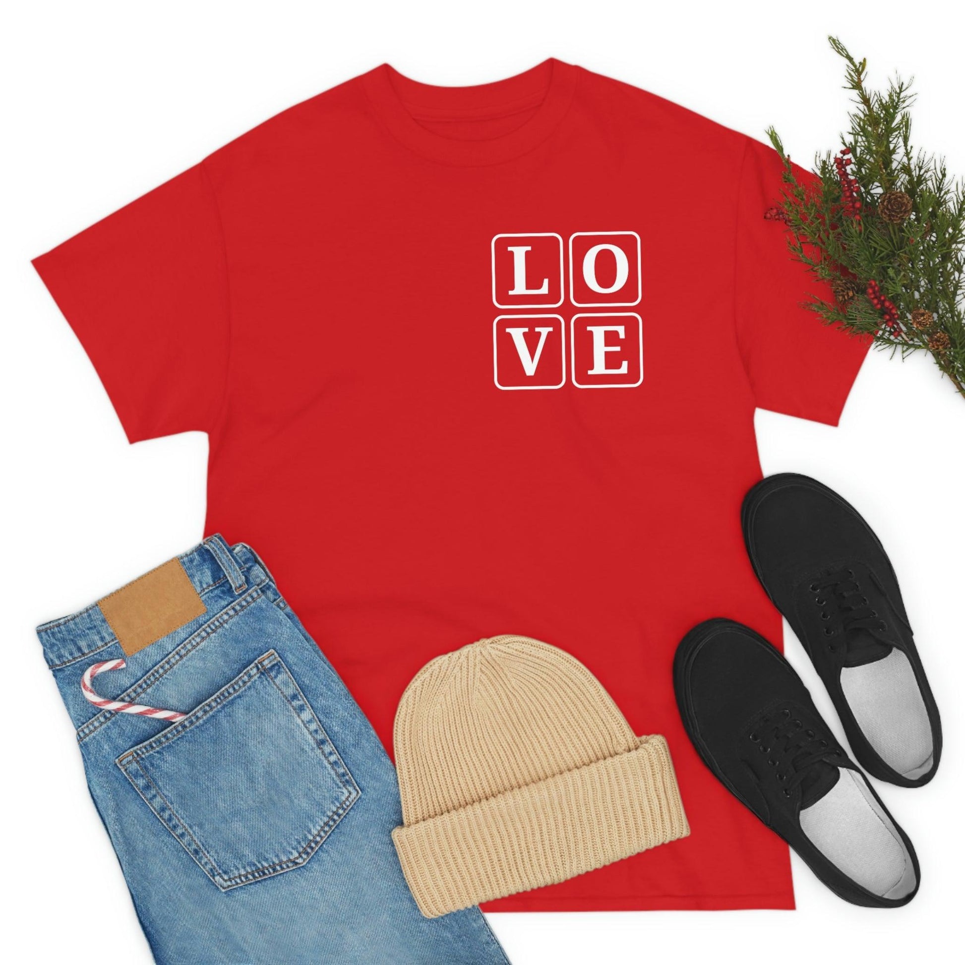 Love Square T-Shirt, - Giftsmojo