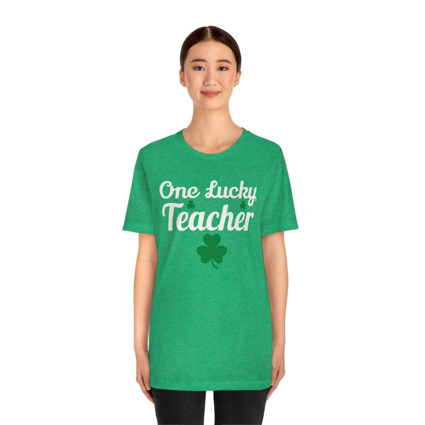 One Lucky Teacher Shirt St Patrick's Day tee, Teacher gift st patrick shirt, Lucky Shamrock shirt, shenanigans shirt, st Patricks day gift,