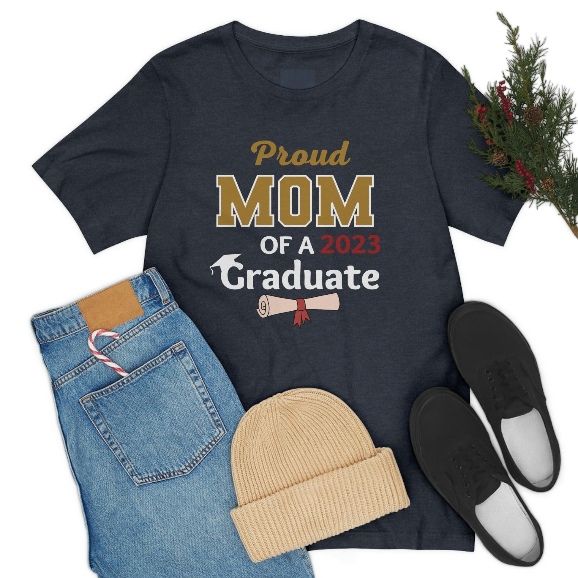 Proud mom of graduate shirt - graduation shirt for mom, graduation gift class of 2023 seniors shirt - Giftsmojo