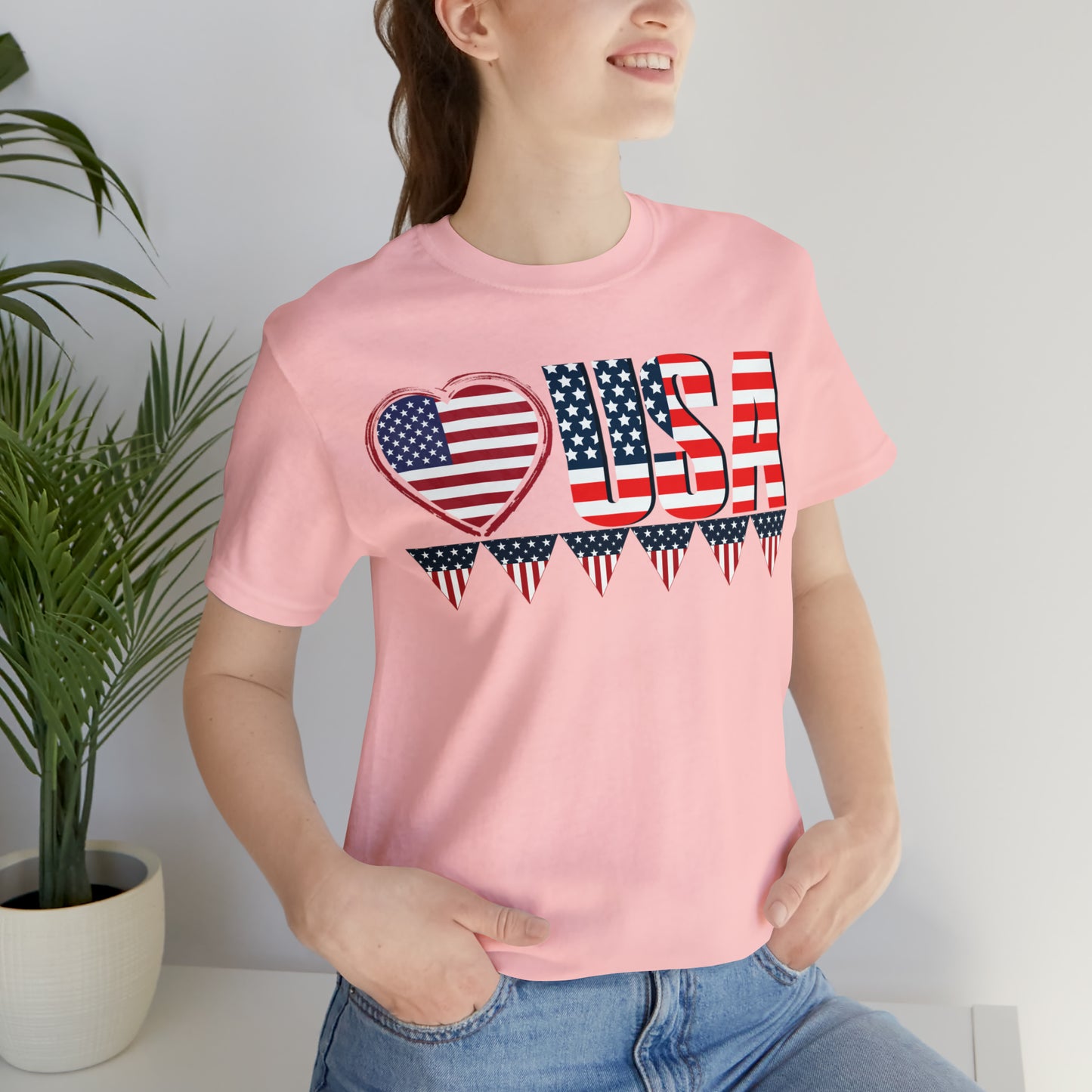 Love USA American flag shirt, Red, white, and blue shirt, 4th of July shirt