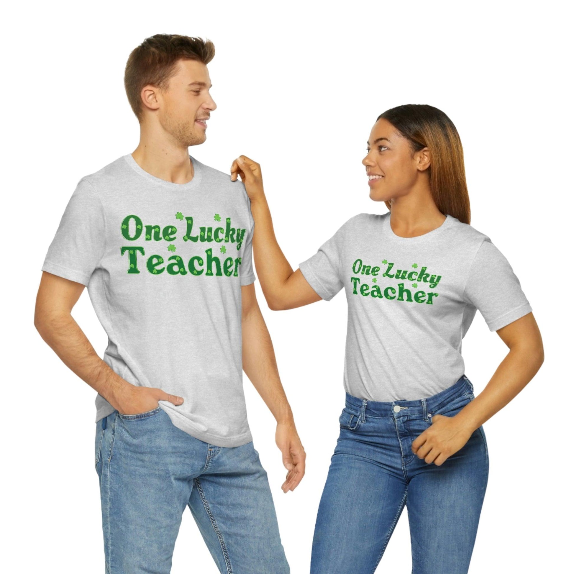 One Lucky Teacher Shirt feeling Lucky St Patrick's Day shirt - Funny St Paddy's day Funny Shirt - Giftsmojo