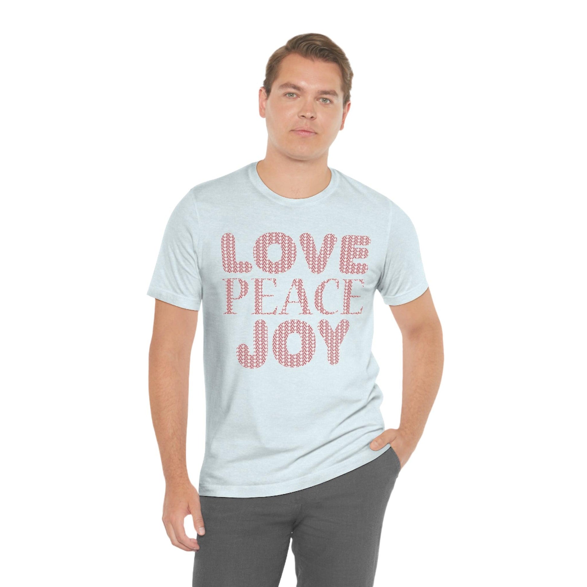 love peace joy Tee - Giftsmojo