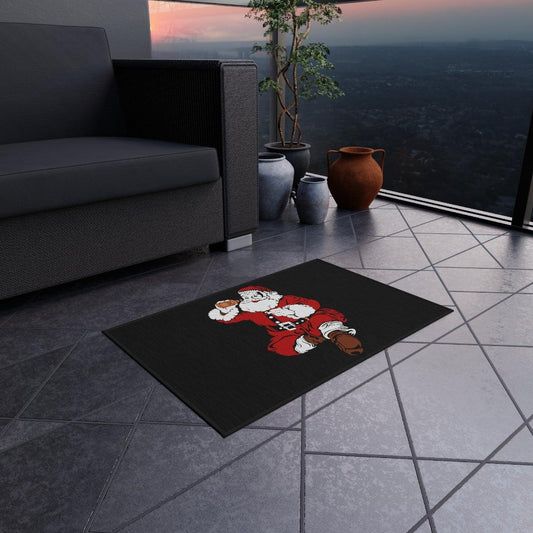 Naughty Santa Outdoor Rug - Giftsmojo