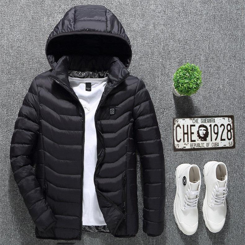 New Heated Jacket Coat USB Electric Jacket Cotton Coat Heater Thermal Clothing Heating Vest Men's Clothes Winter - Giftsmojo