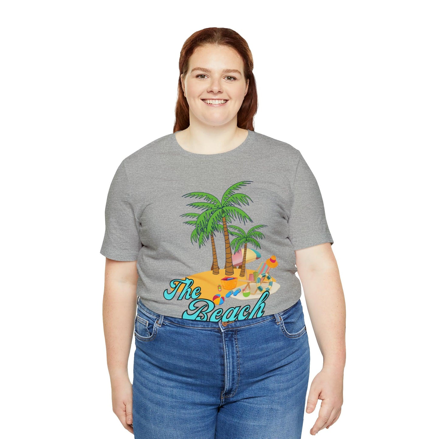 The Beach shirt, Beach t-shirt, Summer shirt, Beachwear, Beach fashion, Tropical print, Trendy design, Stylish beach apparel - Giftsmojo