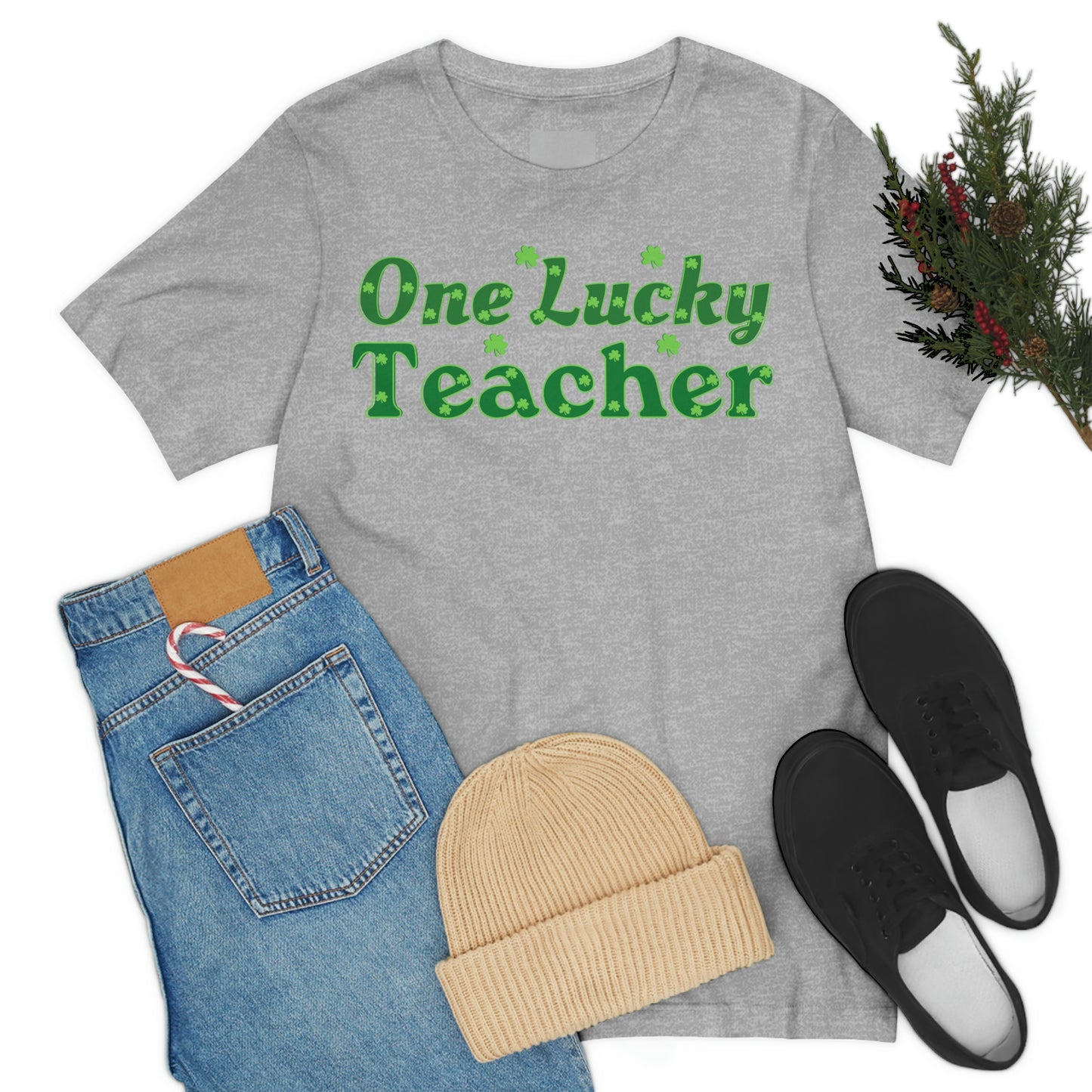 One Lucky Teacher Shirt feeling Lucky St Patrick's Day shirt - Funny St Paddy's day Funny Shirt