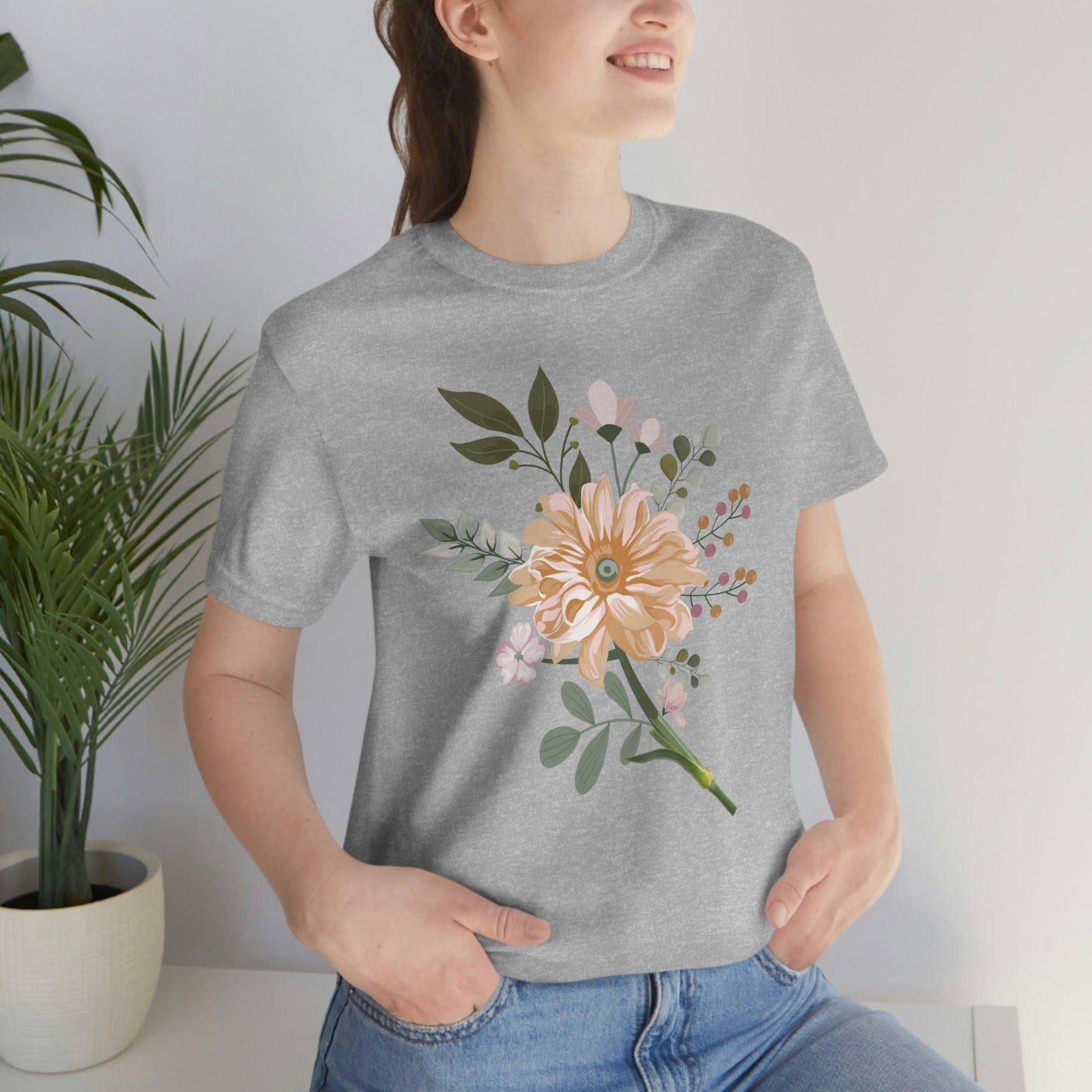 Cute Flower T-shirt - Nature lover Shirt - Cute Flower lover shirt - Giftsmojo