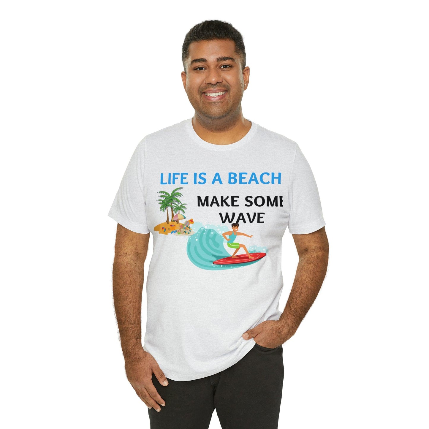 Life is a Beach shirt, Beach t-shirt, Summer shirt, Relaxing beachwear, Coastal fashion, Beach-inspired clothing, Beach adventure apparel - Giftsmojo