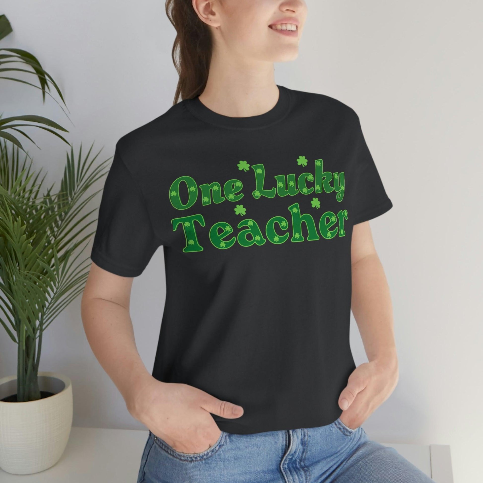 One Lucky Teacher Shirt feeling Lucky St Patrick's Day shirt - Funny St Paddy's day Funny Shirt - Giftsmojo