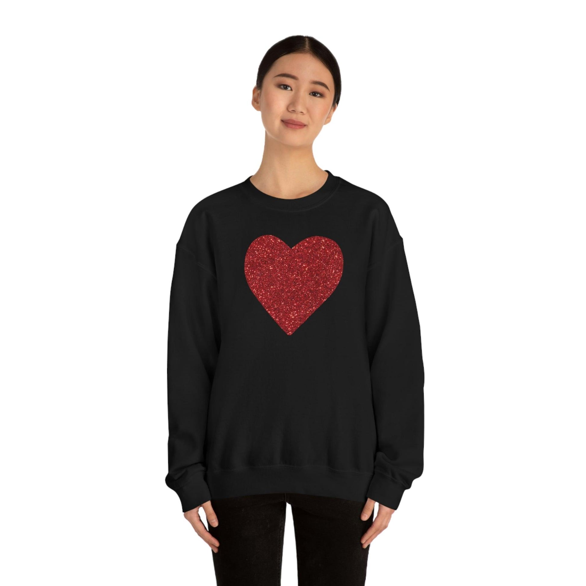 Heart Sweatshirt Love sweatshirt Love Shirt Cute Love Shirt with Heart Valentine sweatshirt - Matching Love shirt Girlfriend gift Boyfriend - Giftsmojo