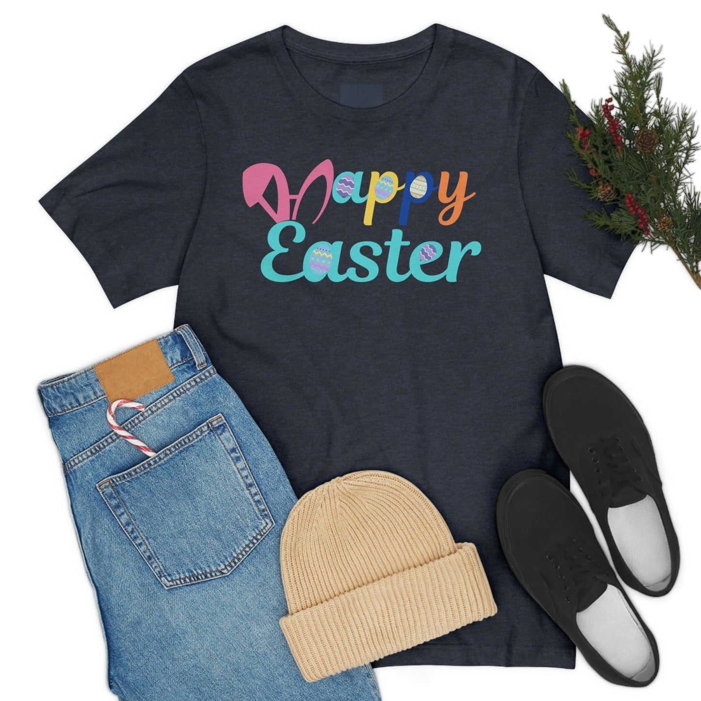 Happy Easter T-shirt, Easter gift for adults, easter shirts - Giftsmojo