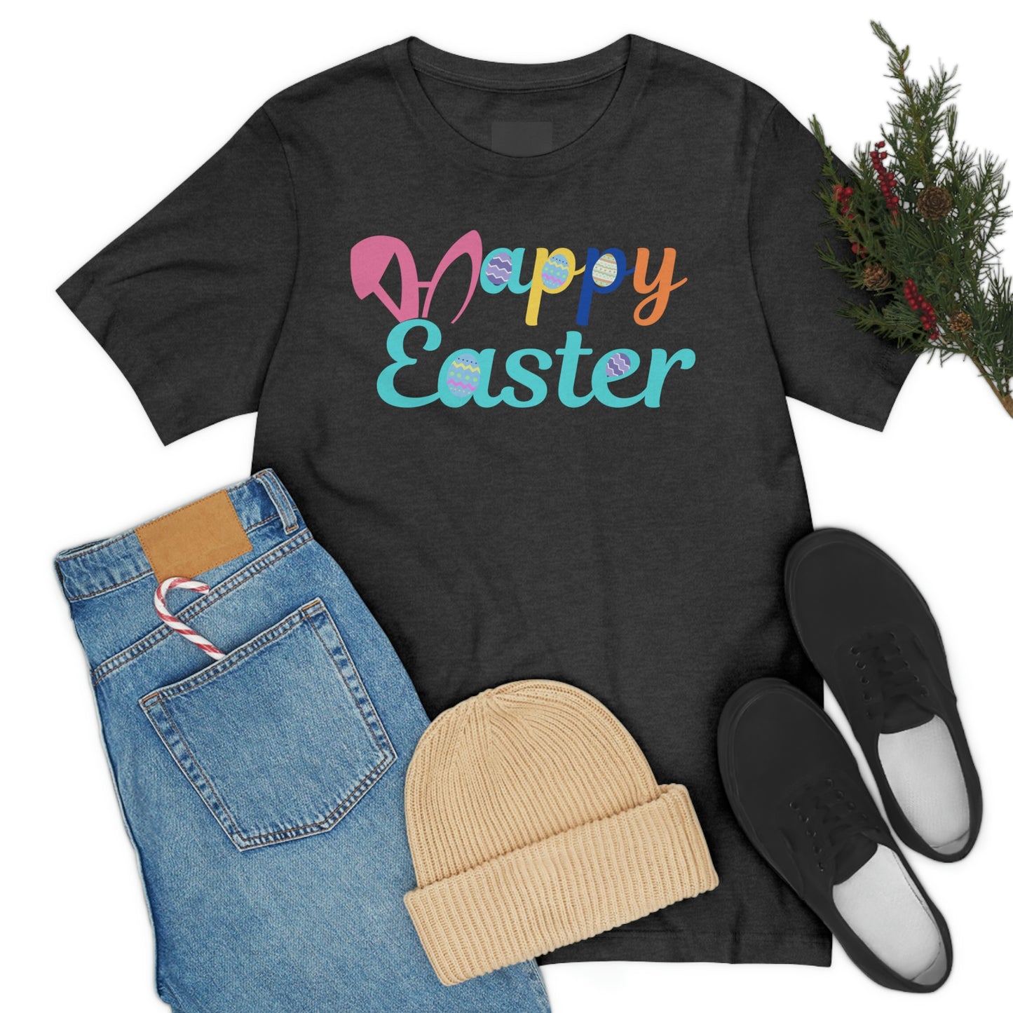 Happy Easter T-shirt, Easter gift for adults, easter shirts