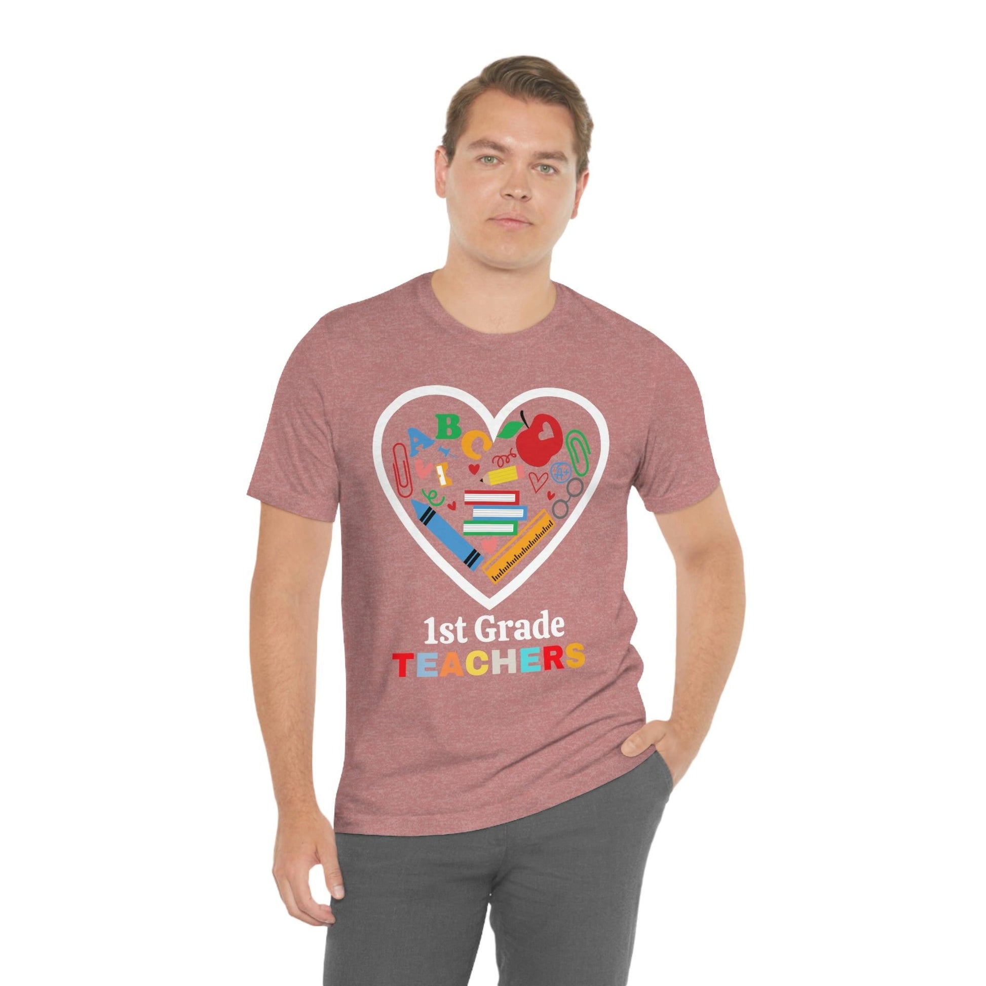 Love 1st Grade Teacher Shirt - Teacher Appreciation Shirt - Giftsmojo