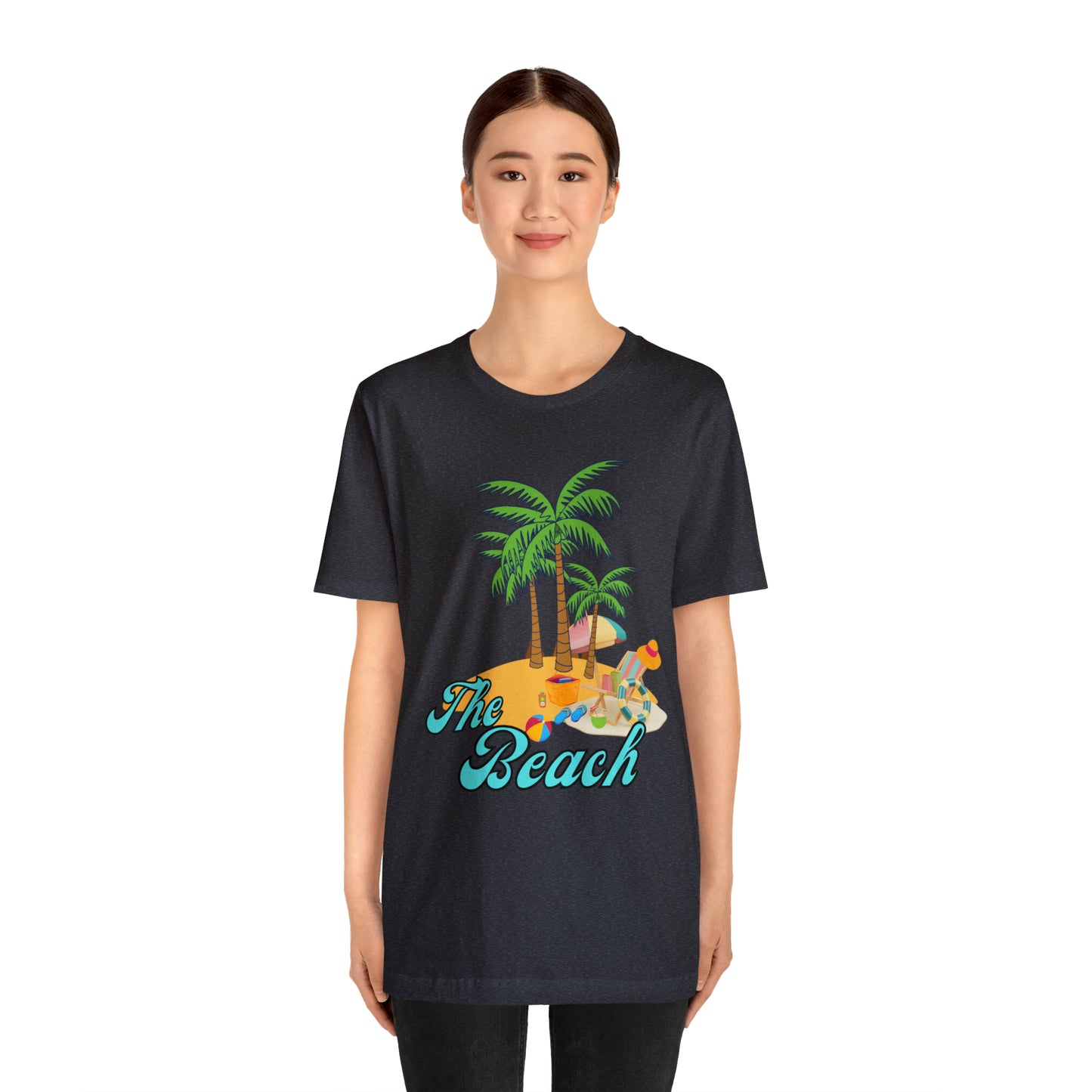 The Beach shirt, Beach t-shirt, Summer shirt, Beachwear, Beach fashion, Tropical print, Trendy design, Stylish beach apparel