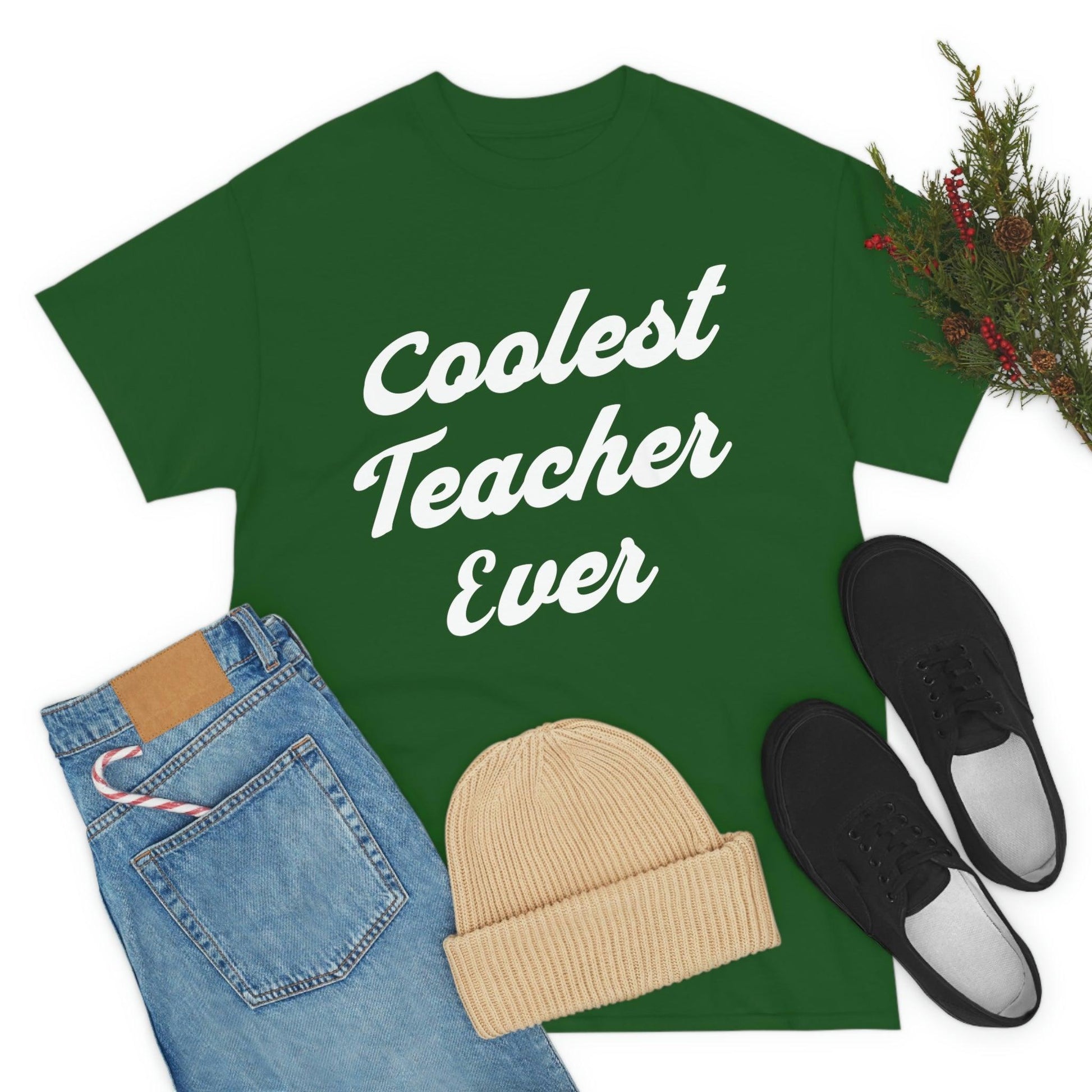 Coolest Teacher Ever T-Shirt - Giftsmojo