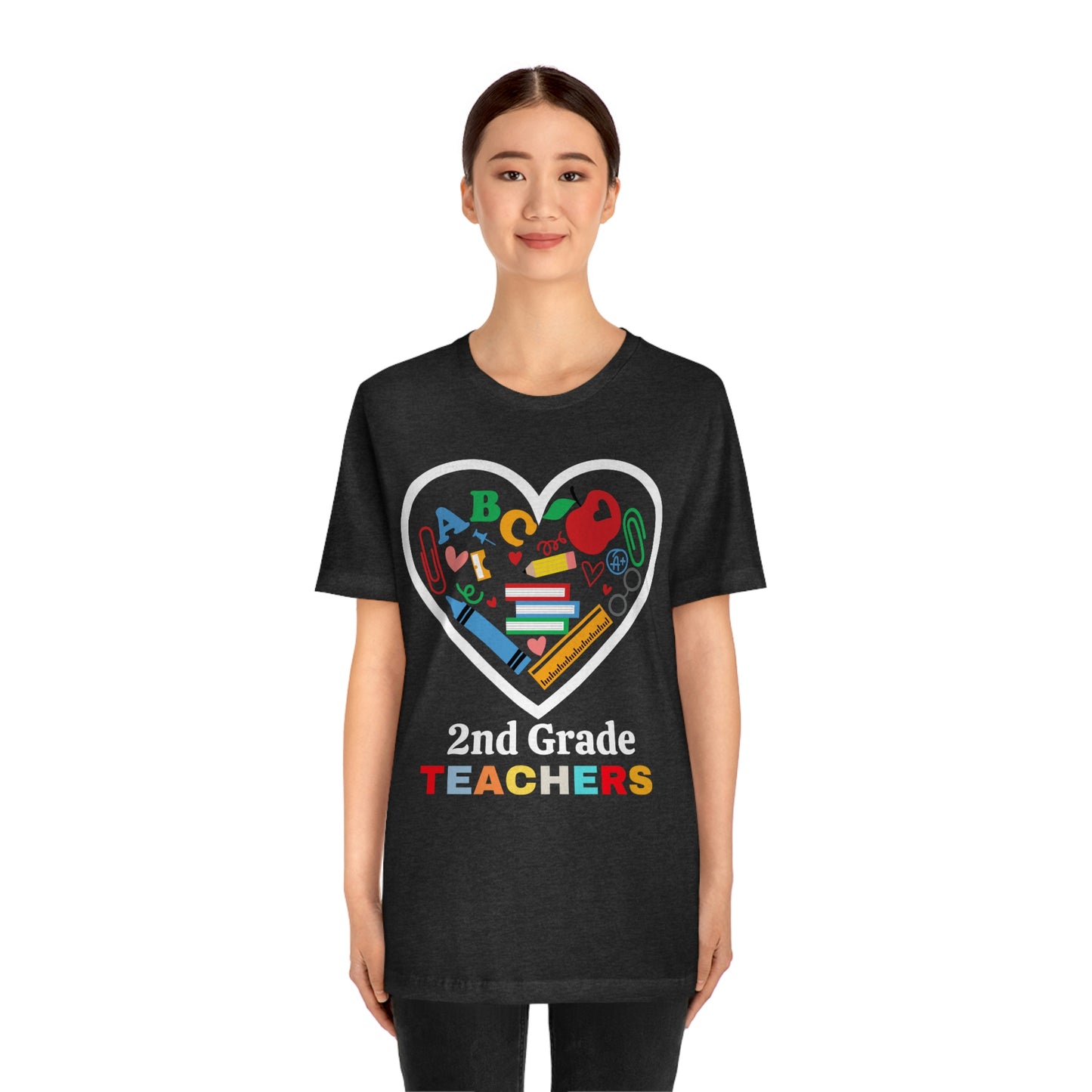 Love 2nd Grade Teacher Shirt - Teacher Appreciation Shirt -  gift for teachers