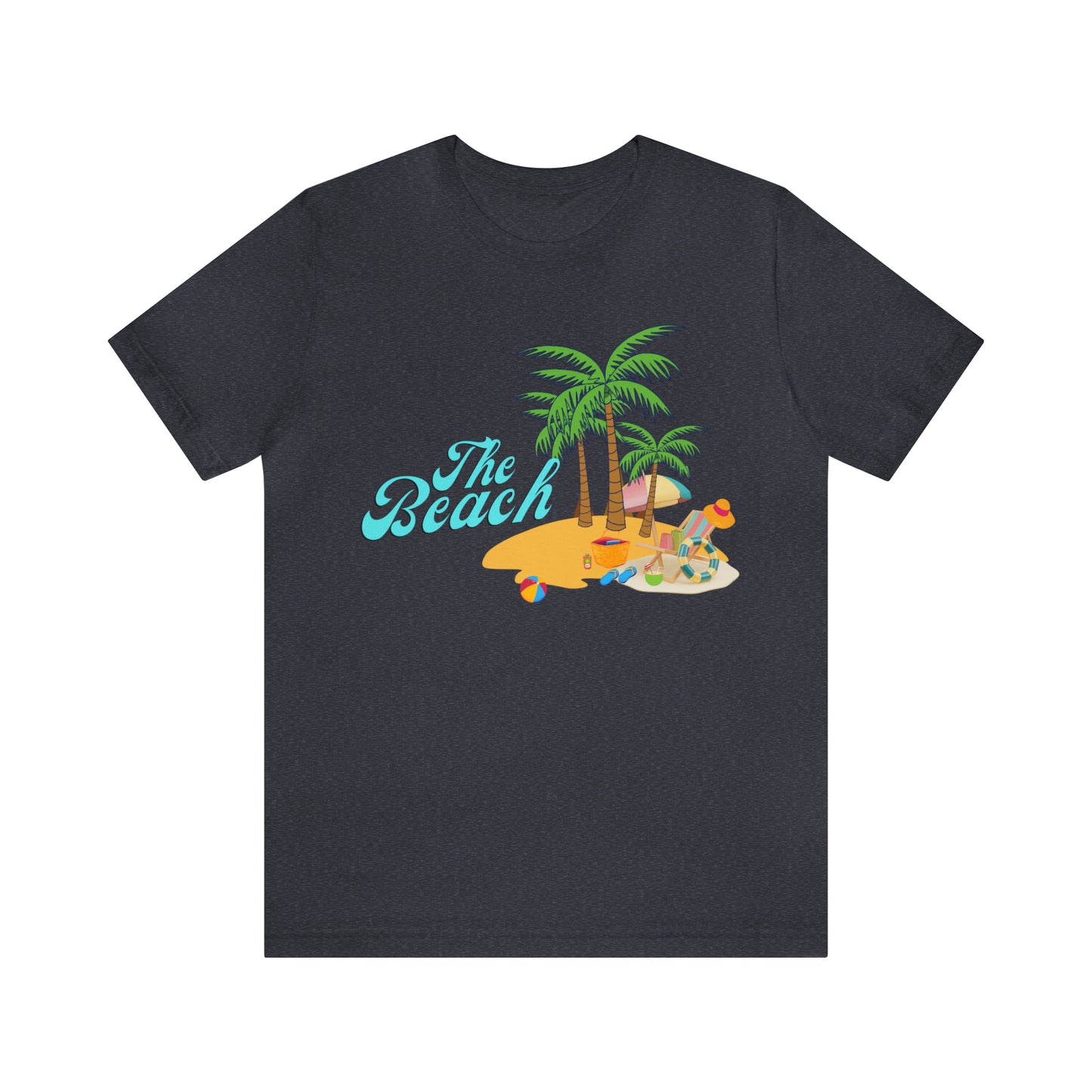 The Beach shirt, Beach t-shirt, Summer shirt, Beachwear, Beach fashion, Tropical print, Trendy design, Stylish beach apparel