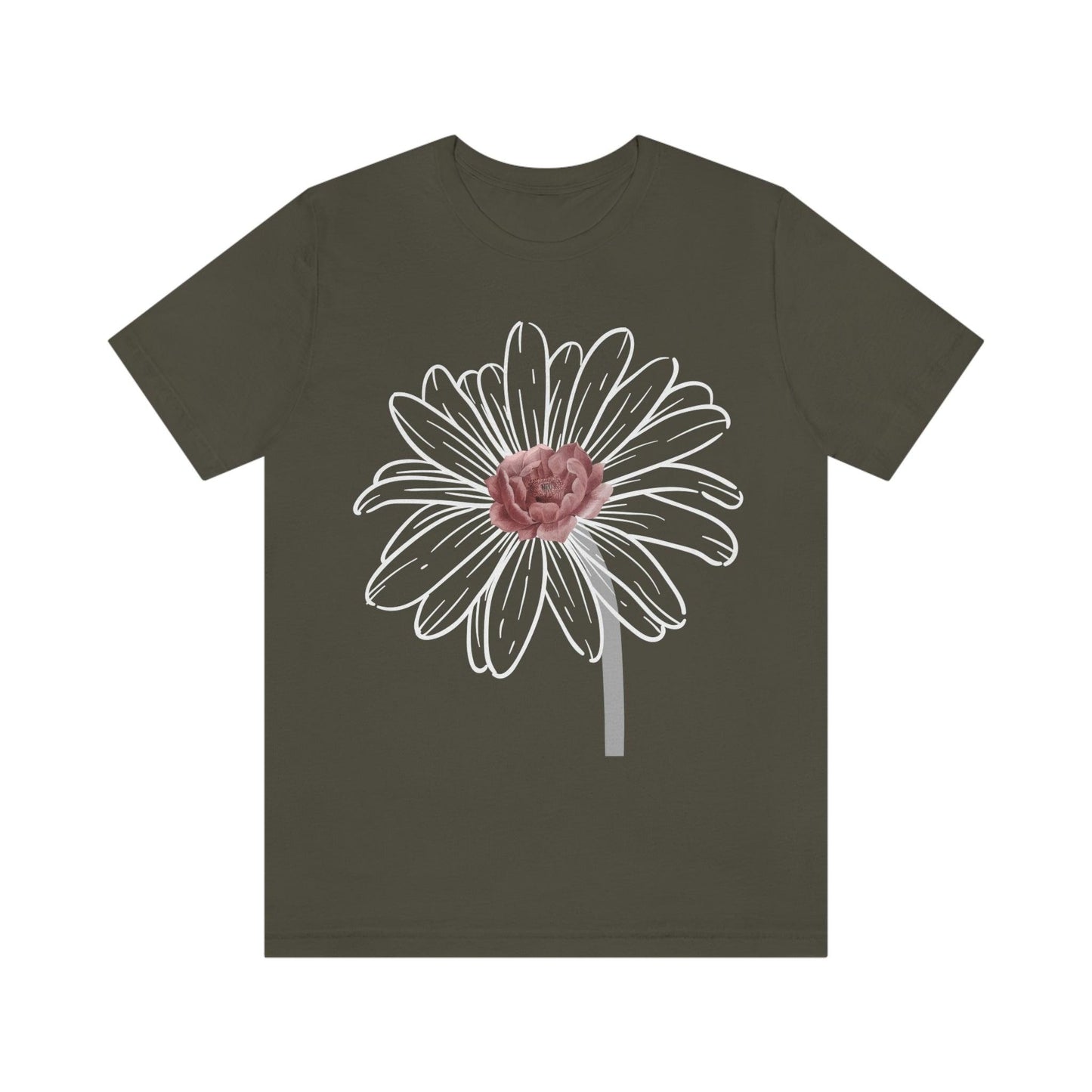 Flower Tshirt, Vintage Flower Shirt, Vintage Botanical Shirt, Vintage T-shirt, Graphic Tshirt, Botanical Print, Wildflower shirt, floral Tee - Giftsmojo