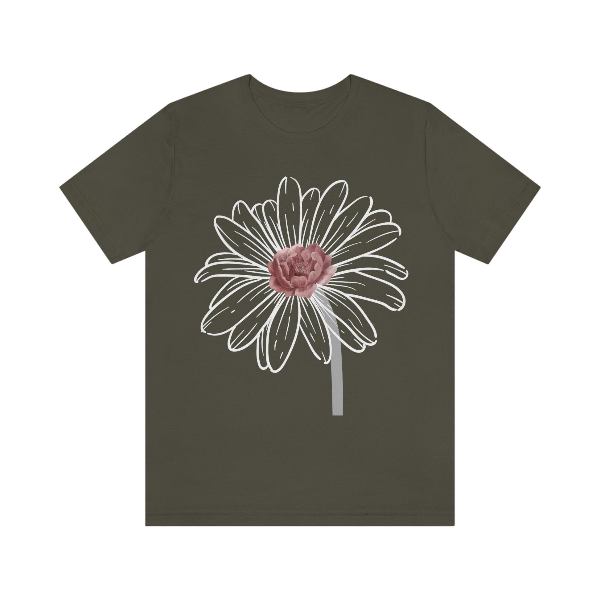 Flower Tshirt, Vintage Flower Shirt, Vintage Botanical Shirt, Vintage T-shirt, Graphic Tshirt, Botanical Print, Wildflower shirt, floral Tee - Giftsmojo