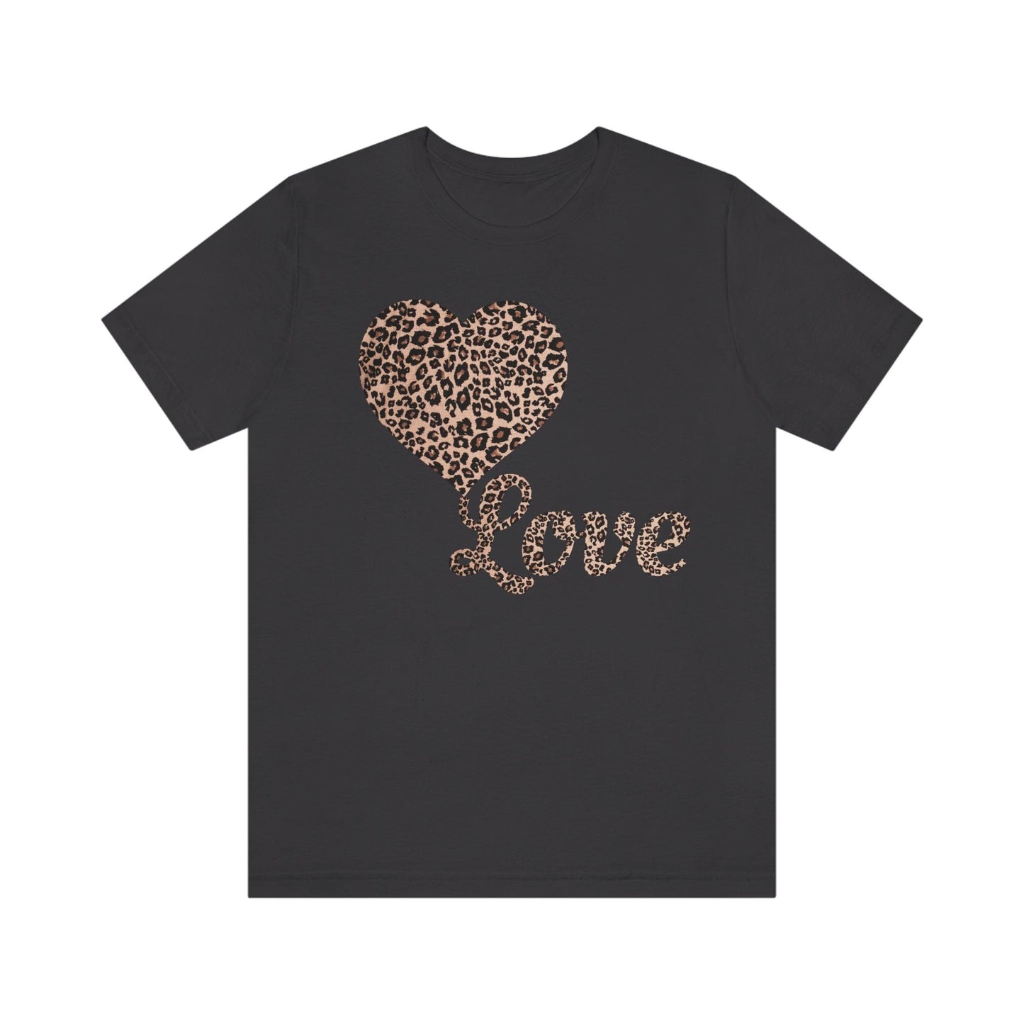 Love Heart, Leopard Print Tee - Giftsmojo