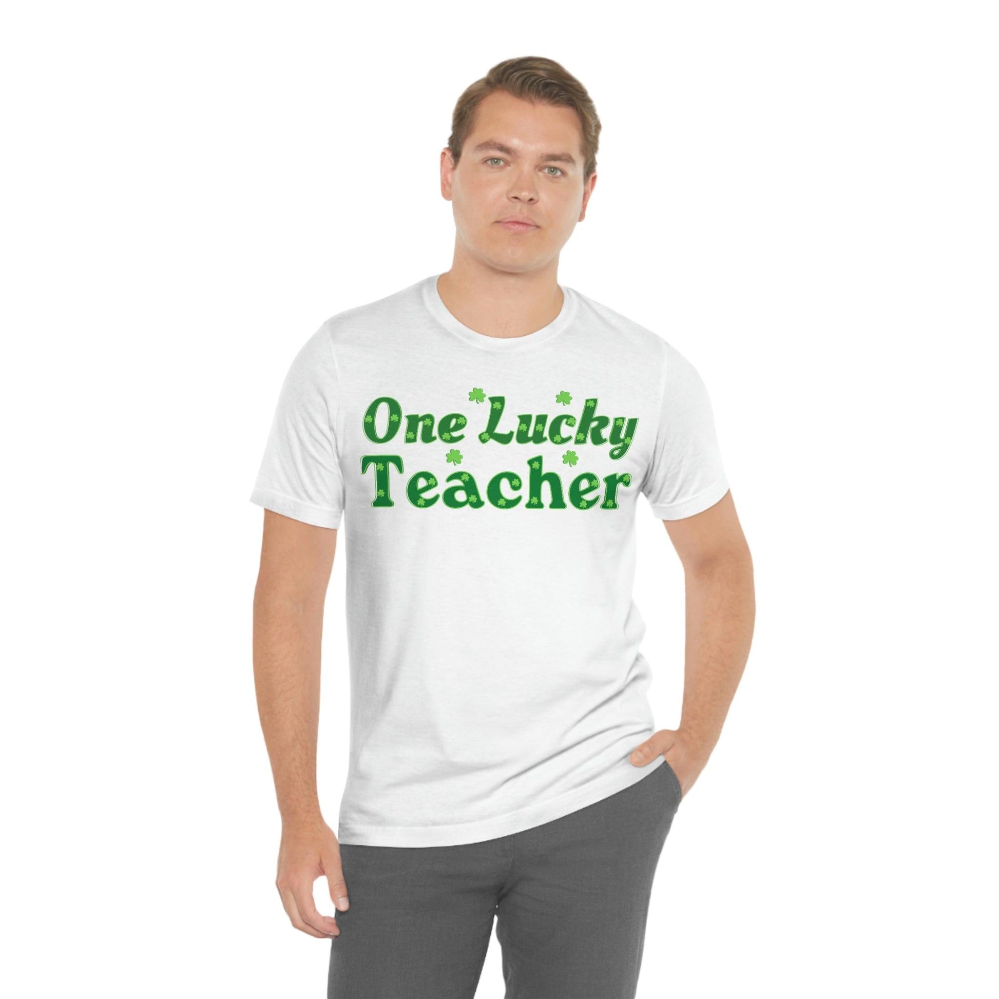 One Lucky Teacher Shirt feeling Lucky St Patrick's Day shirt - Funny St Paddy's day Funny Shirt - Giftsmojo