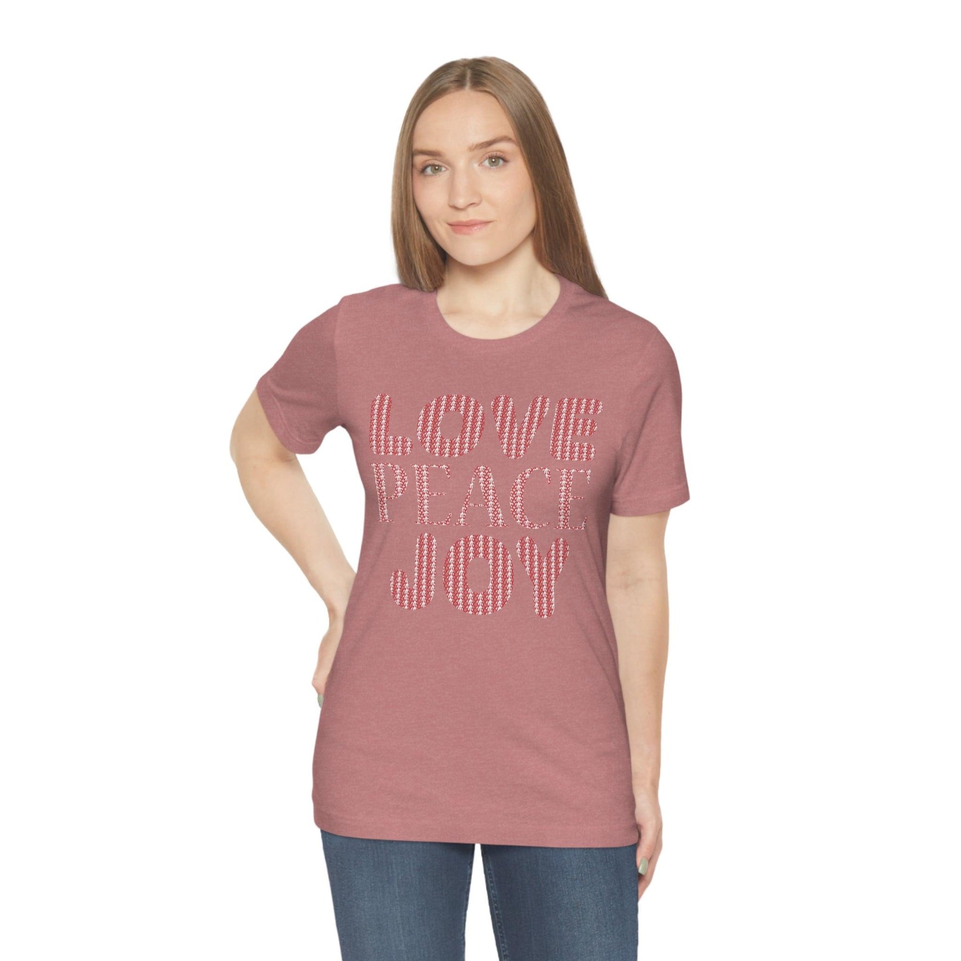 love peace joy Tee - Giftsmojo