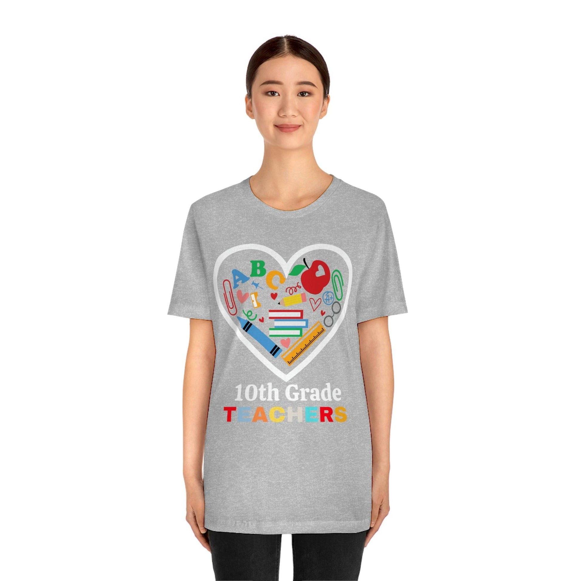 Love 10th Grade Teacher Shirt - Teacher Appreciation Shirt - Gift for Teachers - 10 Grade shirt - Giftsmojo