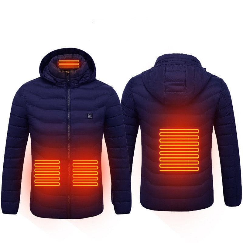 New Heated Jacket Coat USB Electric Jacket Cotton Coat Heater Thermal Clothing Heating Vest Men's Clothes Winter - Giftsmojo