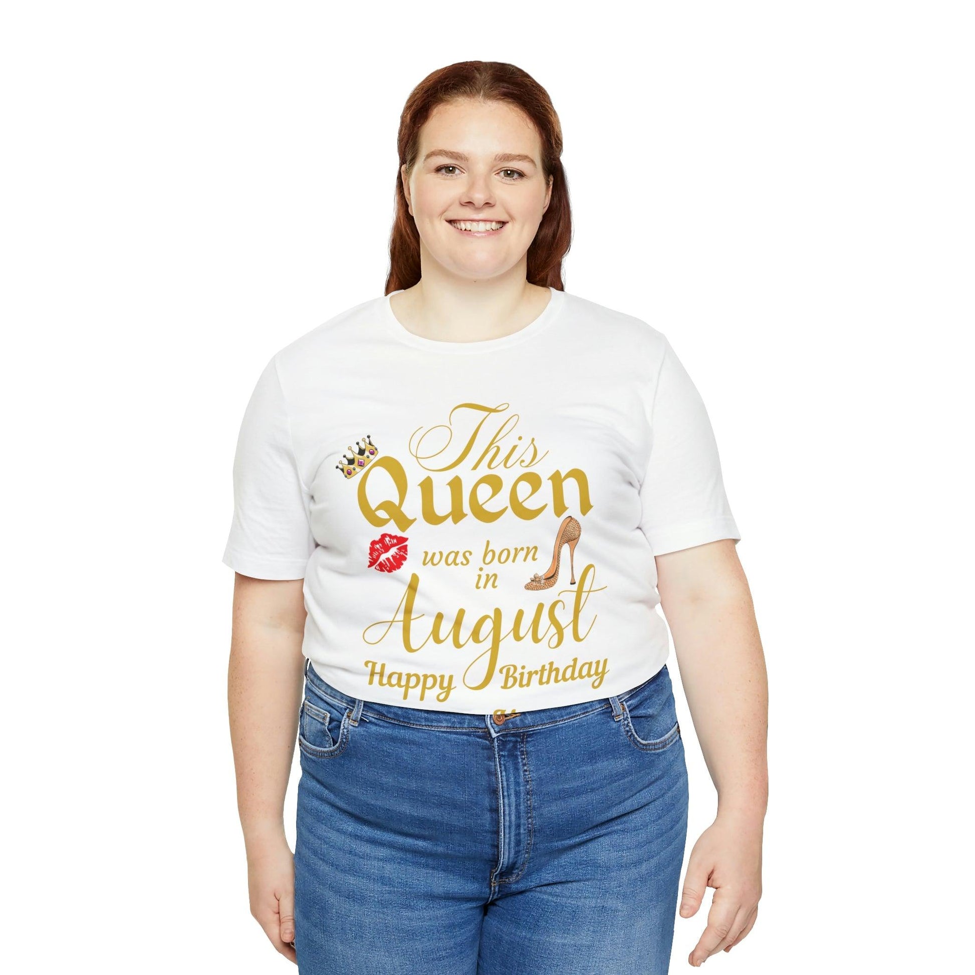 Birthday Queen Shirt, Gift for birthday, This Queen was born in August shirt, Funny Queen shirt, funny Birthday shirt, birthday gift - Giftsmojo