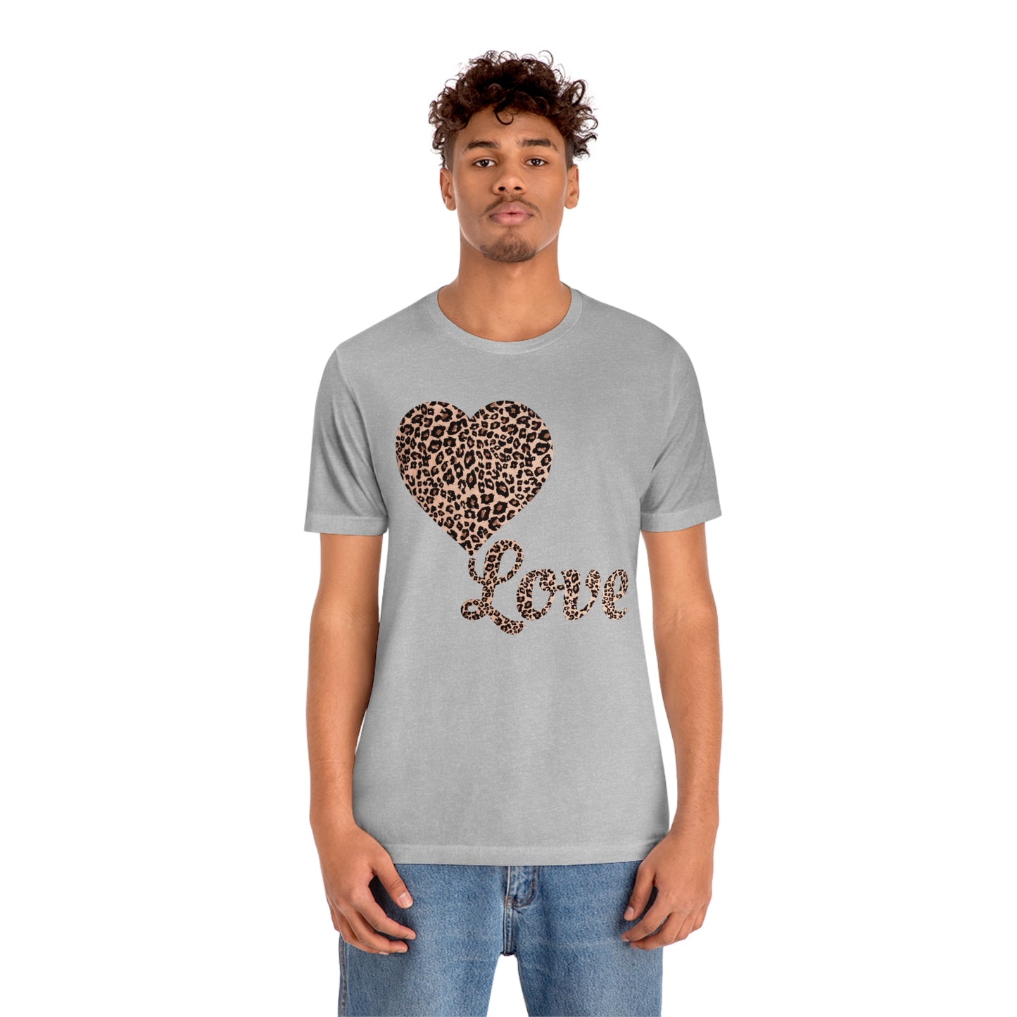 Love Heart, Leopard Print Tee