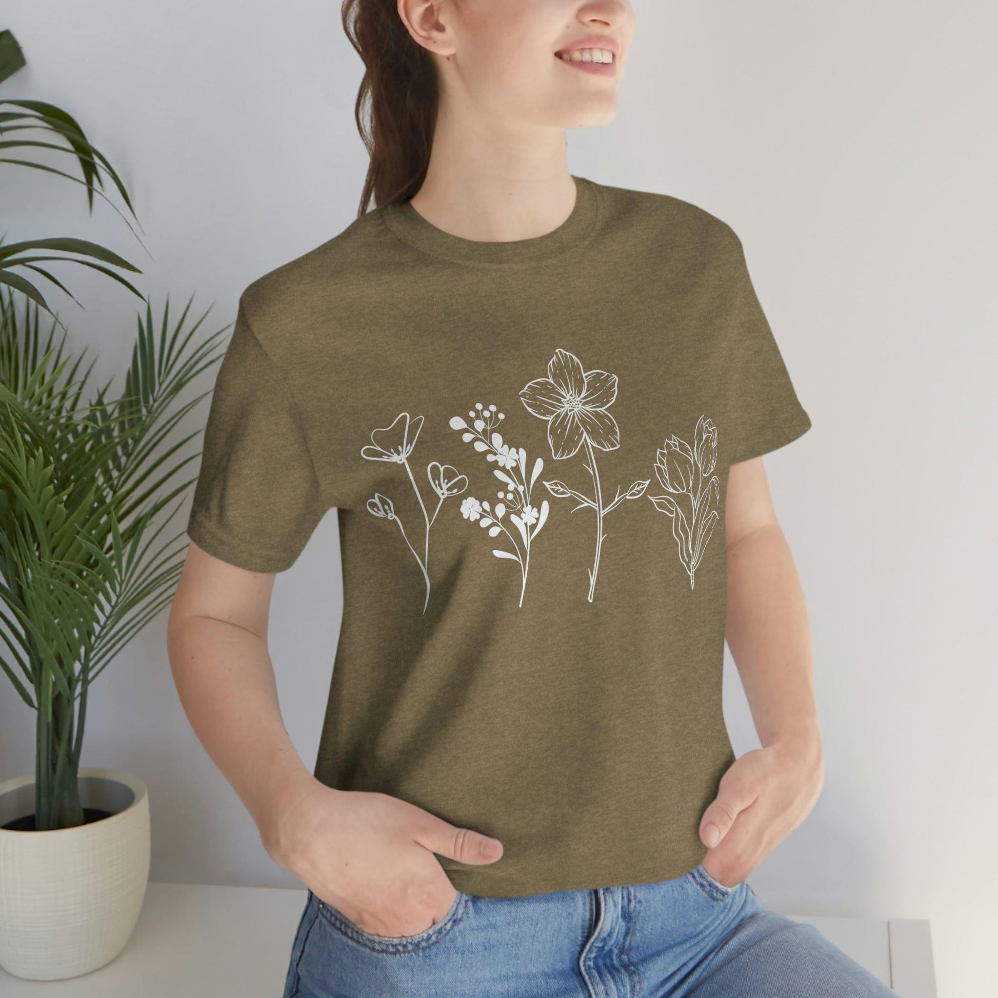 Wildflower shirt - Flower Tshirt - Flower lover shirt - Giftsmojo