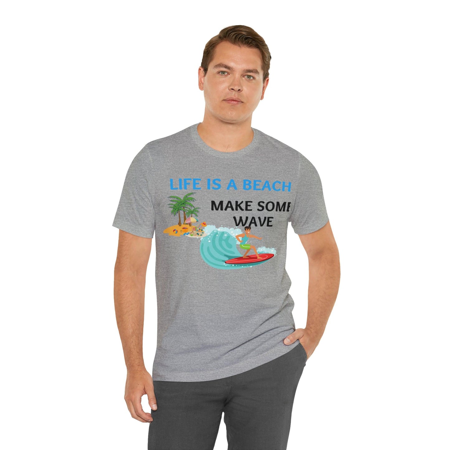 Life is a Beach shirt, Beach t-shirt, Summer shirt, Relaxing beachwear, Coastal fashion, Beach-inspired clothing, Beach adventure apparel - Giftsmojo