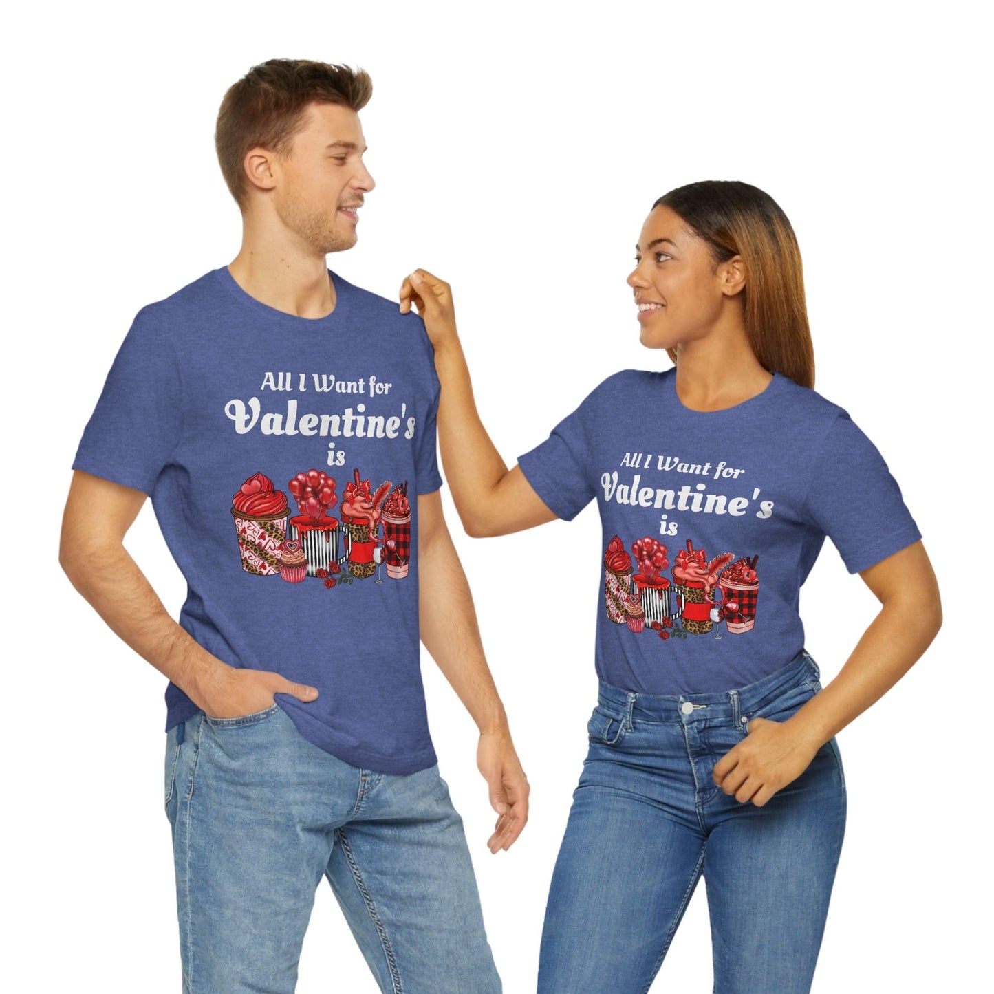 All I want for Valentines is Coffee Tee - Giftsmojo