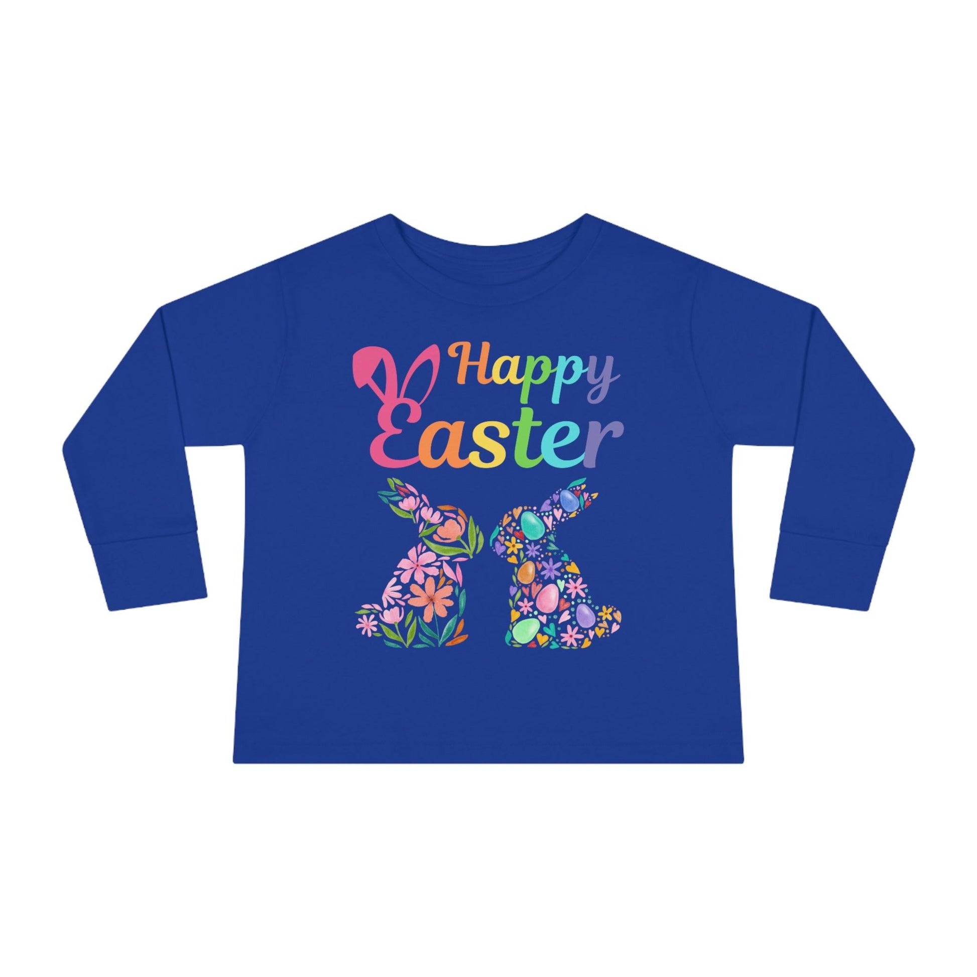 Happy Easter Toddler Long Sleeve Tee - Giftsmojo