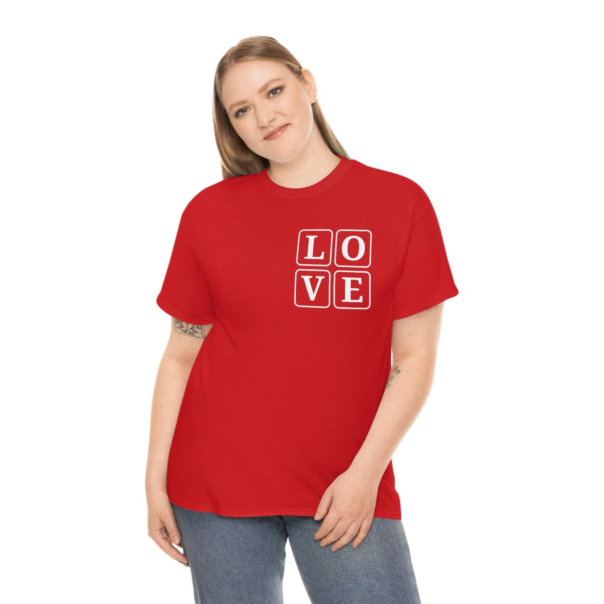 Love Square T-Shirt, - Giftsmojo