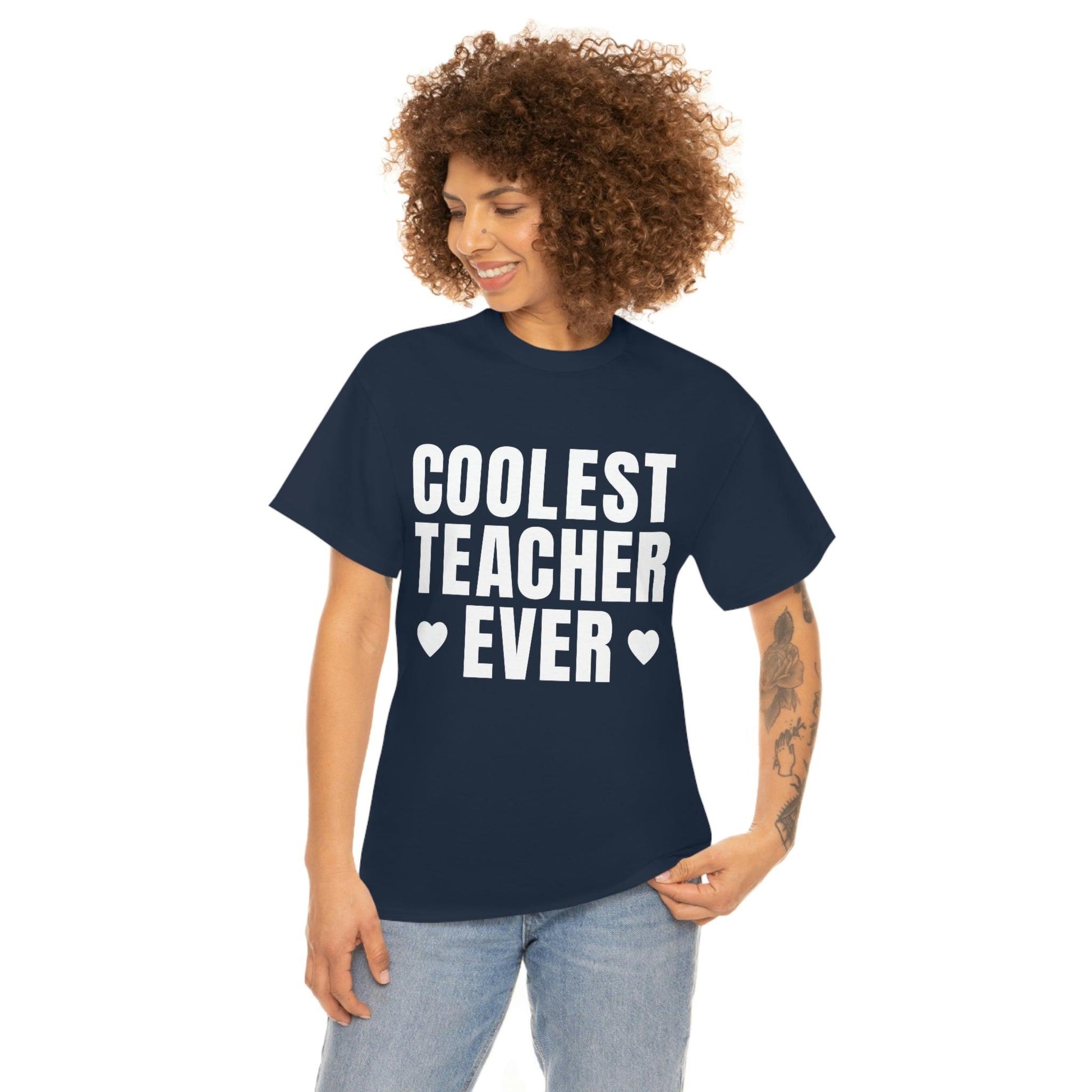 Coolest Teacher Ever Tee - Giftsmojo