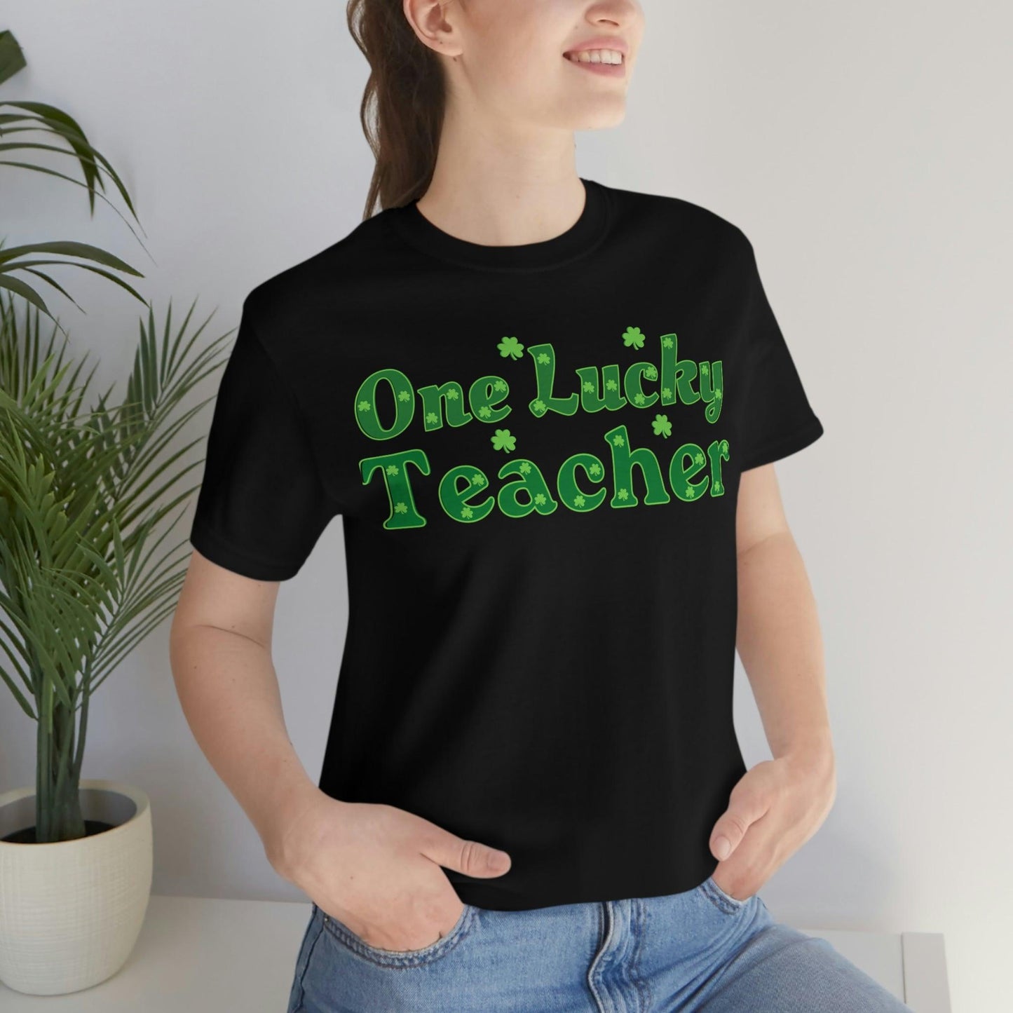 One Lucky Teacher Shirt feeling Lucky St Patrick's Day shirt - Funny St Paddy's day Funny Shirt - Giftsmojo