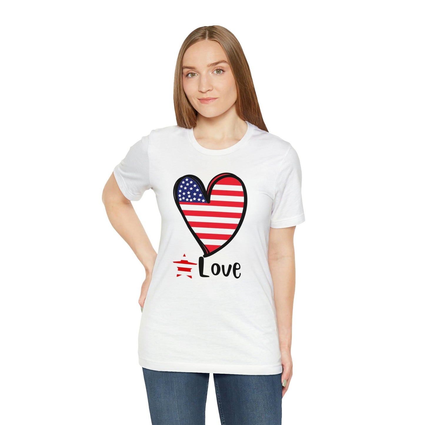 Memorial Day shirt, Love flag shirt, Independence Day, 4th of July shirt