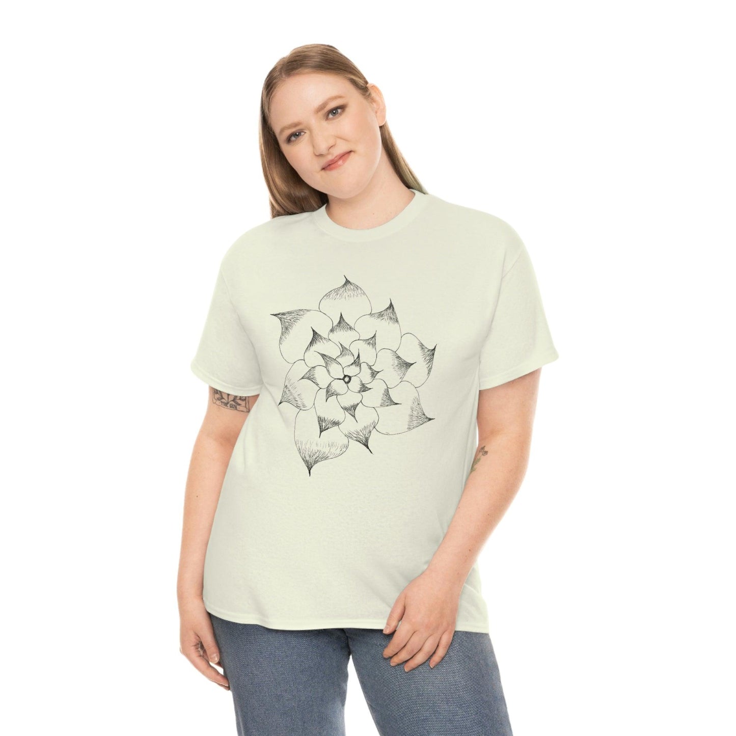 Flower Tee, custom designed tee, flower t-shirt, floral graphic tee - Giftsmojo