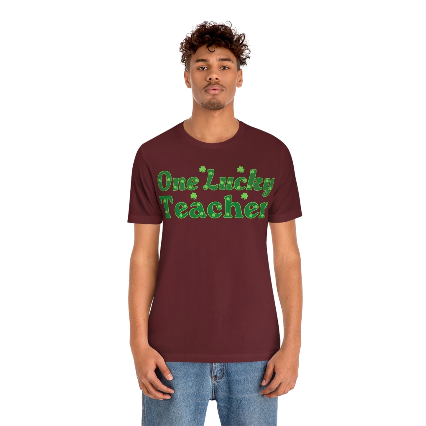 One Lucky Teacher Shirt feeling Lucky St Patrick's Day shirt - Funny St Paddy's day Funny Shirt