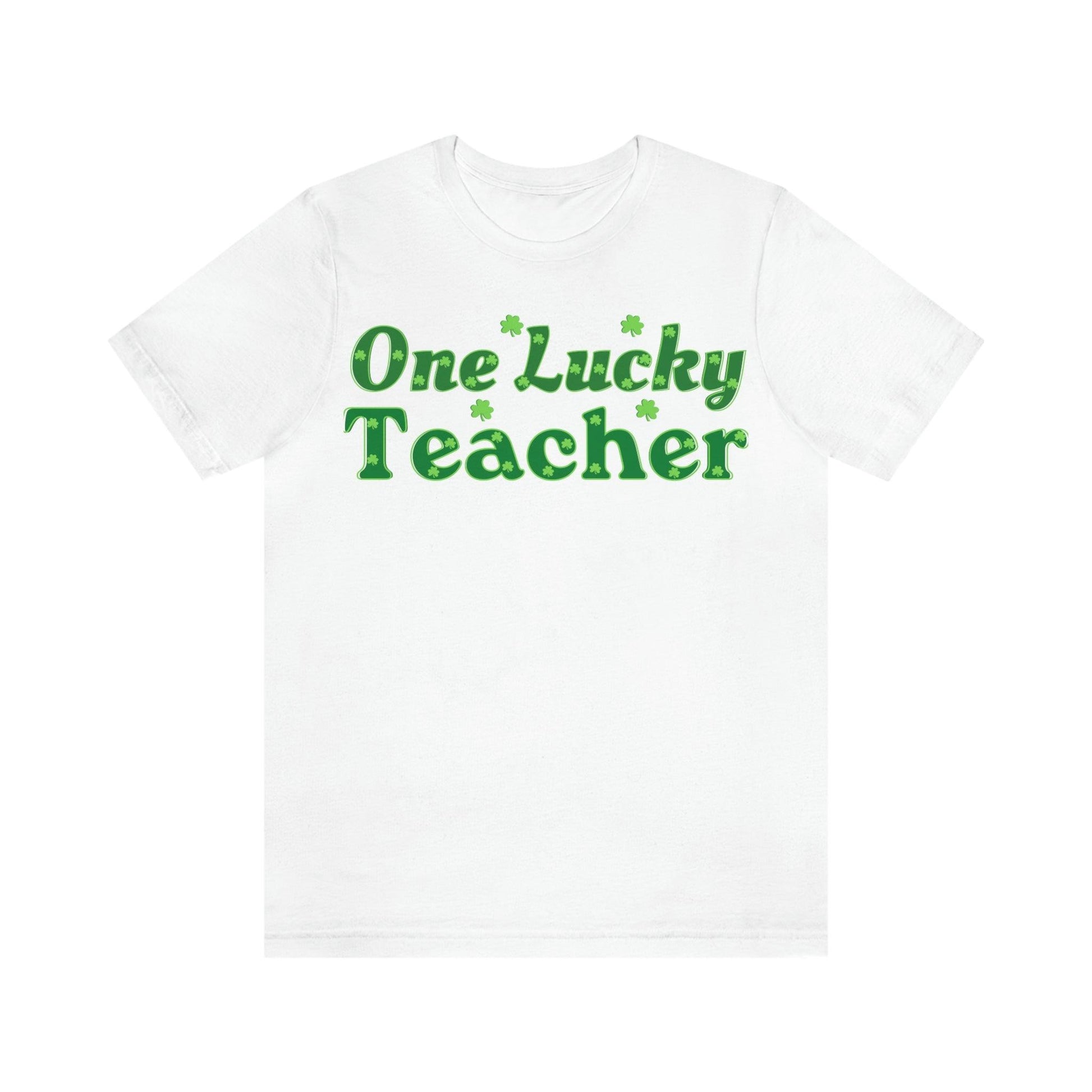 One Lucky Teacher Shirt feeling Lucky St Patrick's Day shirt - Funny St Paddy's day Funny Shirt - Giftsmojo