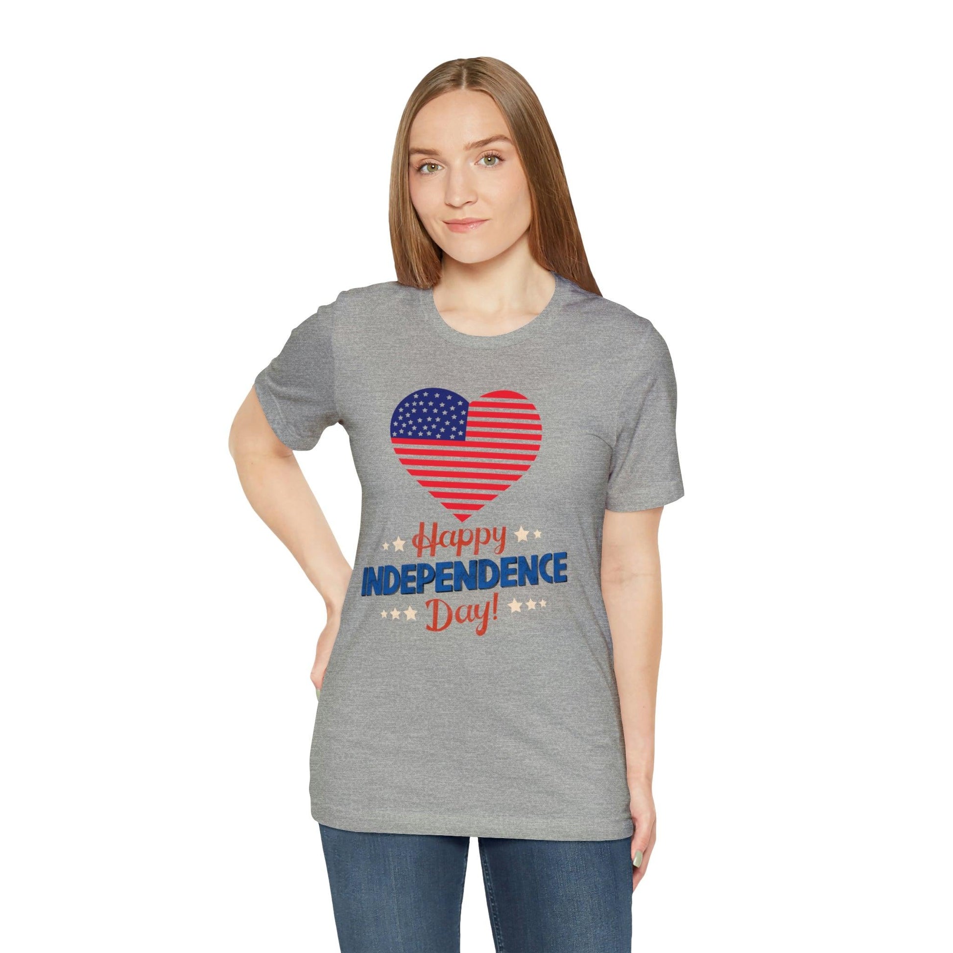 Happy Independence Day shirt, American flag shirt, Red, white, and blue shirt, Patriotic shirt, USA shirt - Giftsmojo