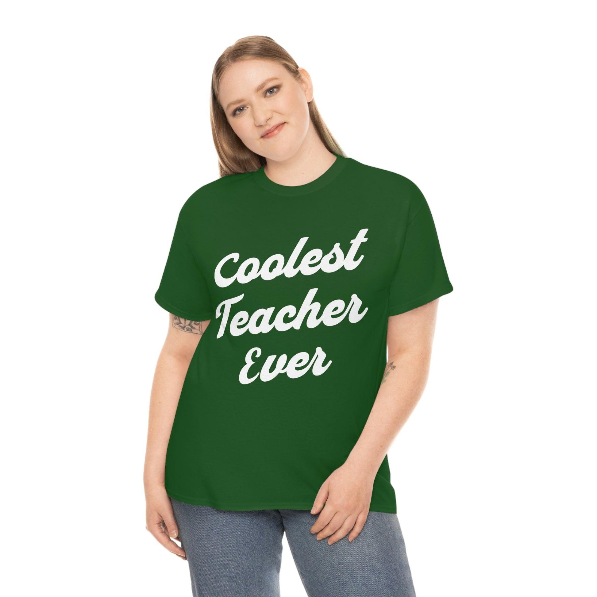 Coolest Teacher Ever T-Shirt - Giftsmojo