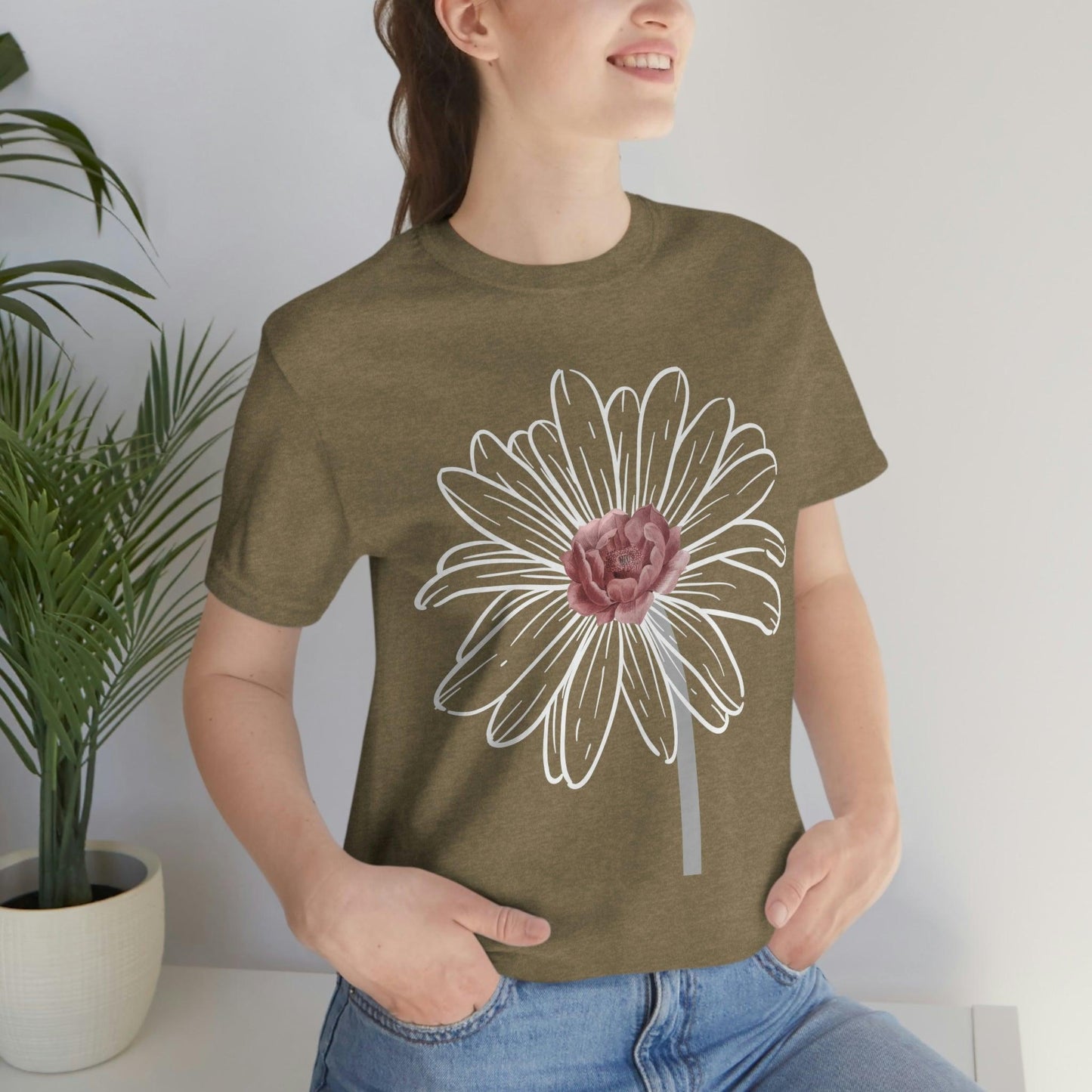 Flower Tshirt, Vintage Flower Shirt, Vintage Botanical Shirt, Vintage T-shirt, Graphic Tshirt, Botanical Print, Wildflower shirt, floral Tee - Giftsmojo