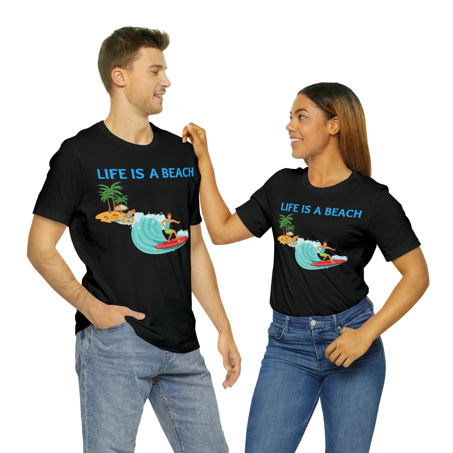 Life is a Beach shirt, Beach t-shirt, Summer shirt, Relaxing beachwear, Coastal fashion, Beach-inspired clothing, Beach adventure apparel - Giftsmojo