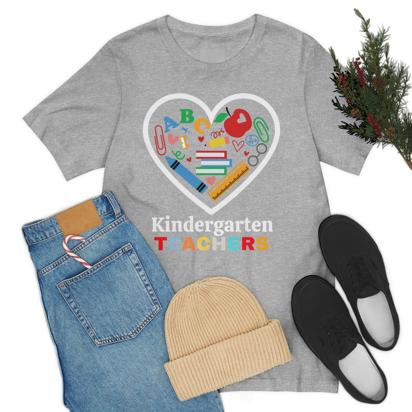 Love Kindergarten Teacher Shirt - Teacher Appreciation Shirt - Gift for Kindergarten Teacher