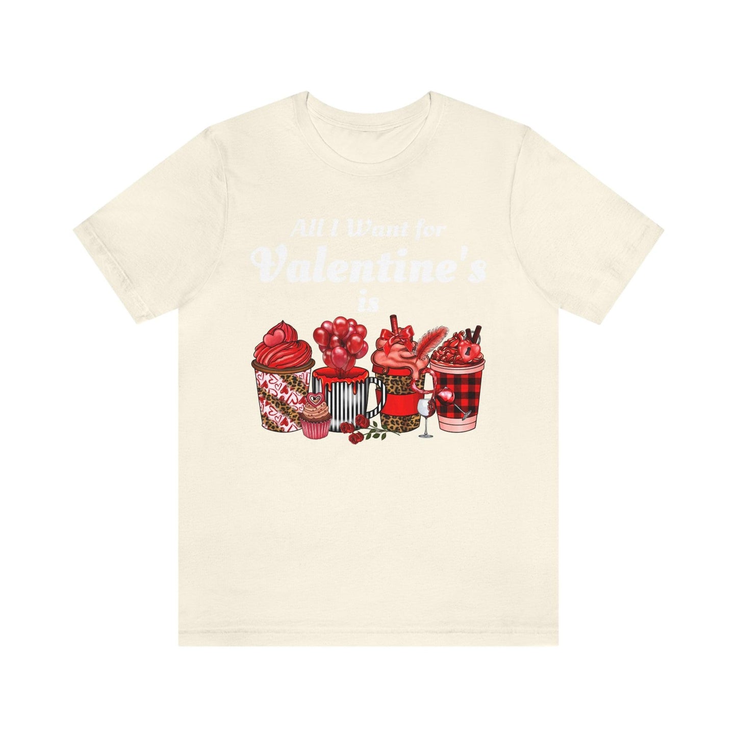 All I want for Valentines is Coffee Tee - Giftsmojo